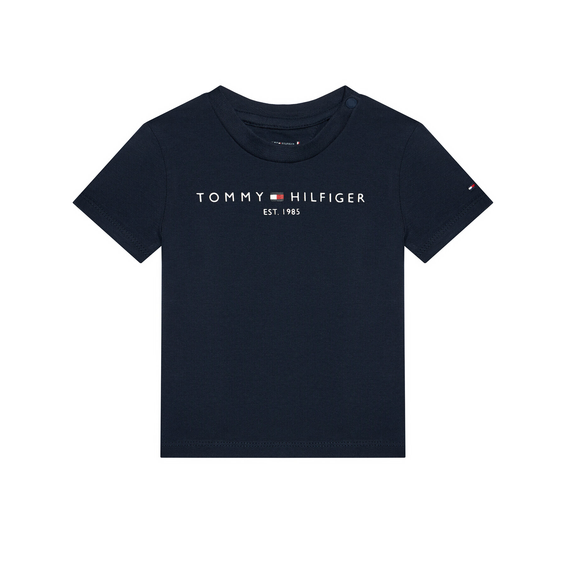 Tommy Hilfiger Тишърт Essential KN0KN01293 Тъмносин Regular Fit - Pepit.bg