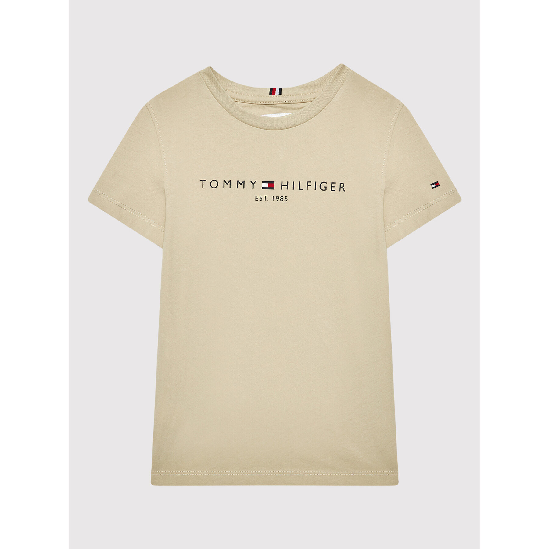 Tommy Hilfiger Тишърт Essential KS0KS00201 Бежов Regular Fit - Pepit.bg