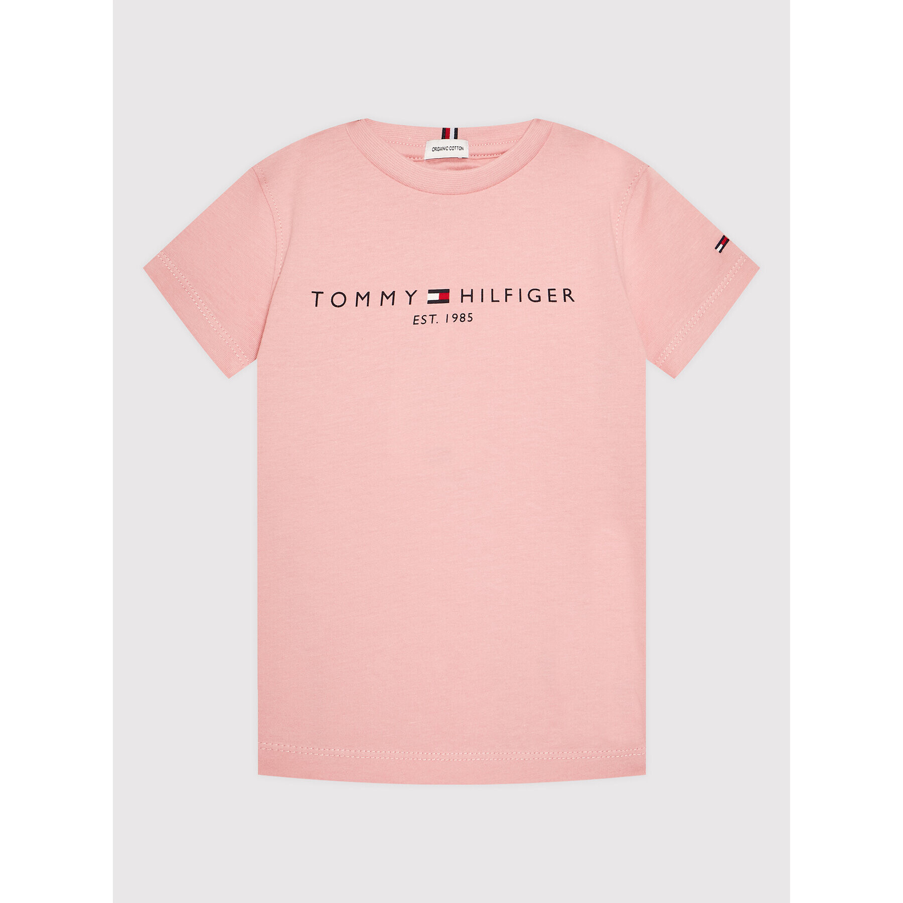 Tommy Hilfiger Тишърт Essential KS0KS00201 D Розов Regular Fit - Pepit.bg
