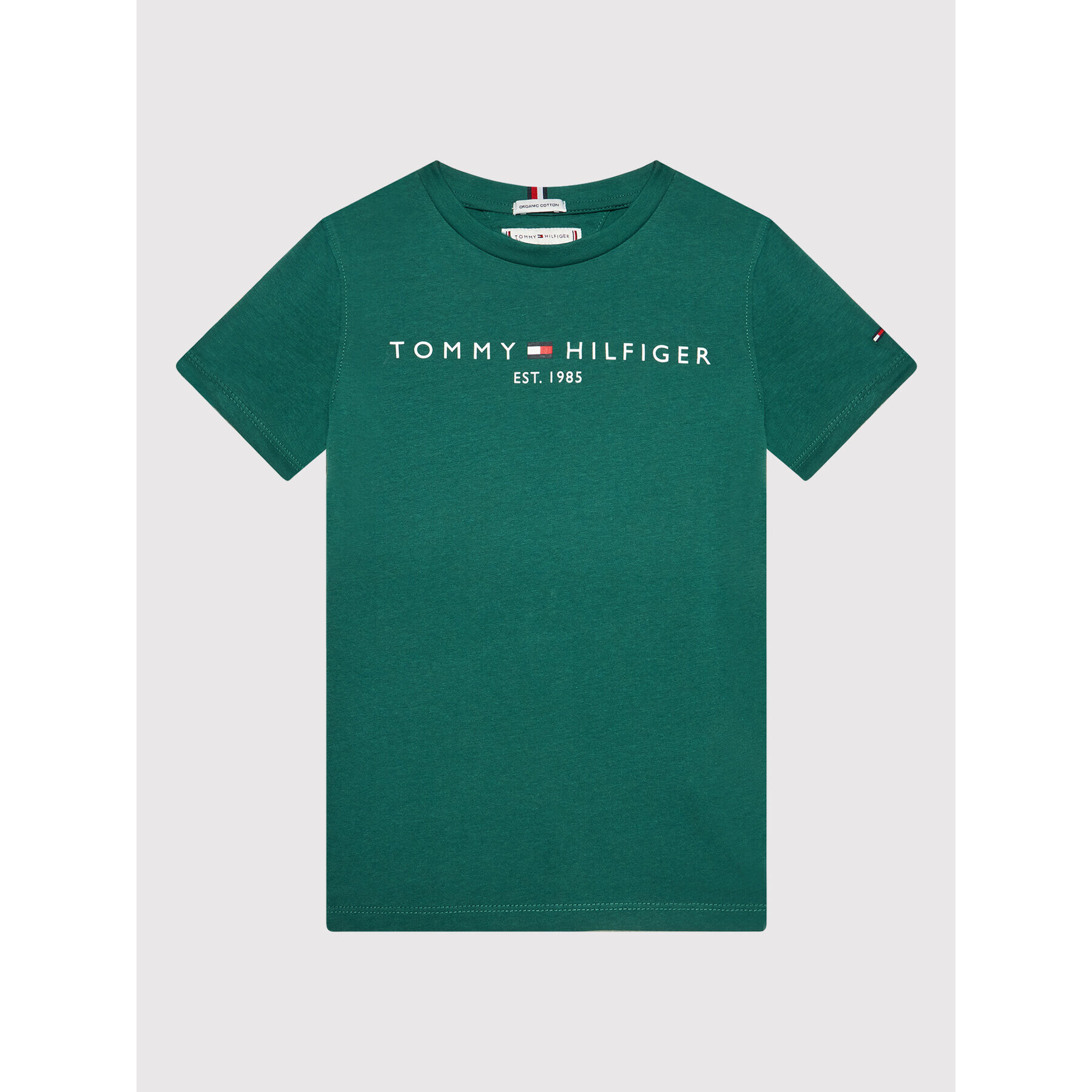 Tommy Hilfiger Тишърт Essential KS0KS00201 D Зелен Regular Fit - Pepit.bg