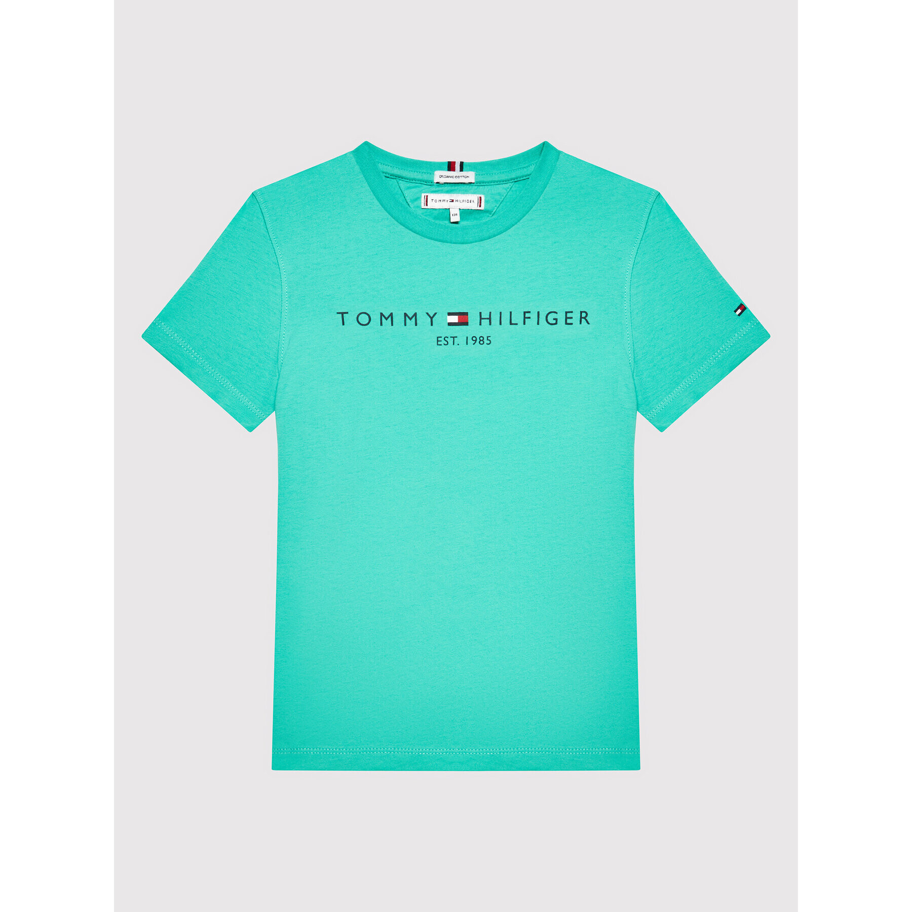 Tommy Hilfiger Тишърт Essential KS0KS00201 D Зелен Regular Fit - Pepit.bg