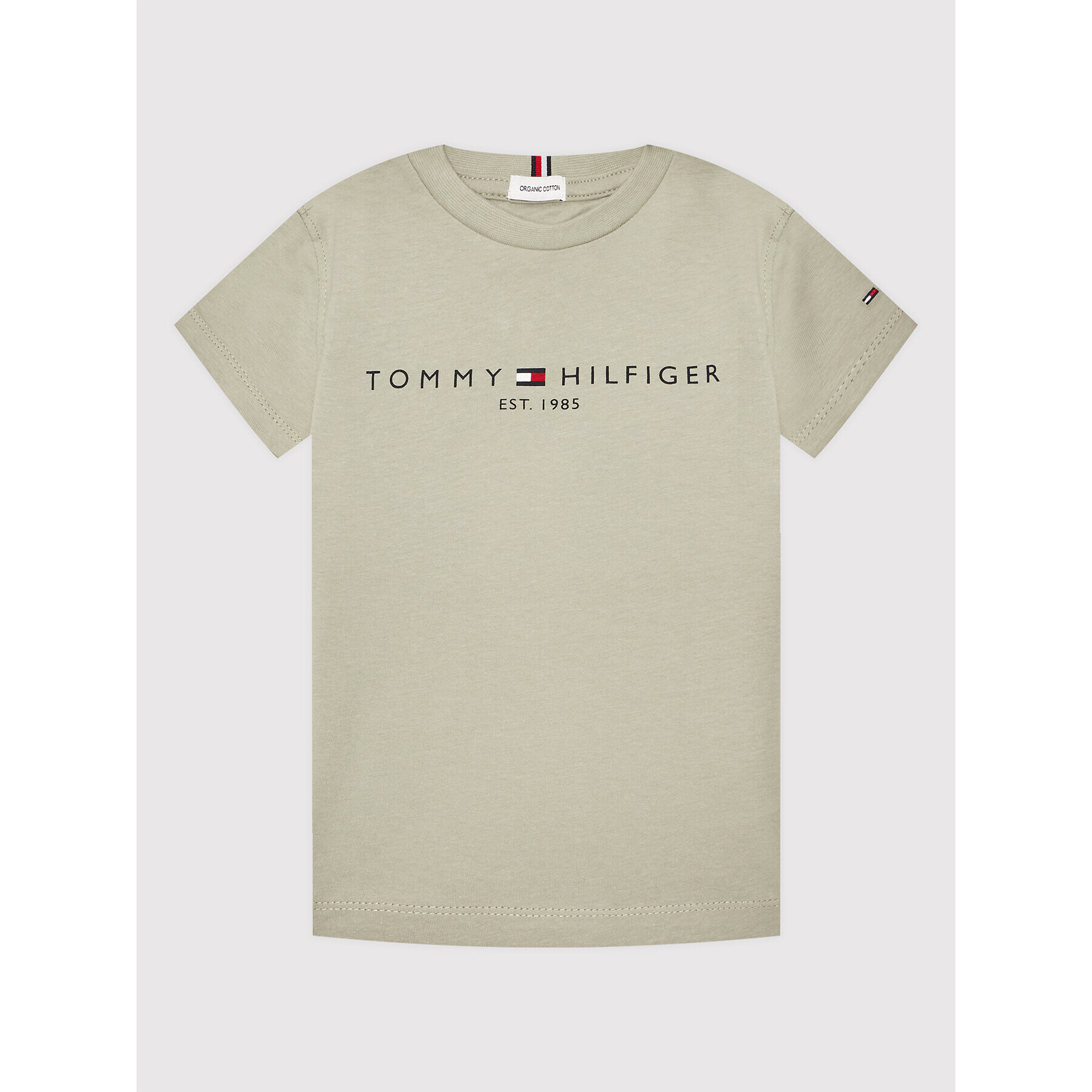 Tommy Hilfiger Тишърт Essential KS0KS00201 D Зелен Regular Fit - Pepit.bg