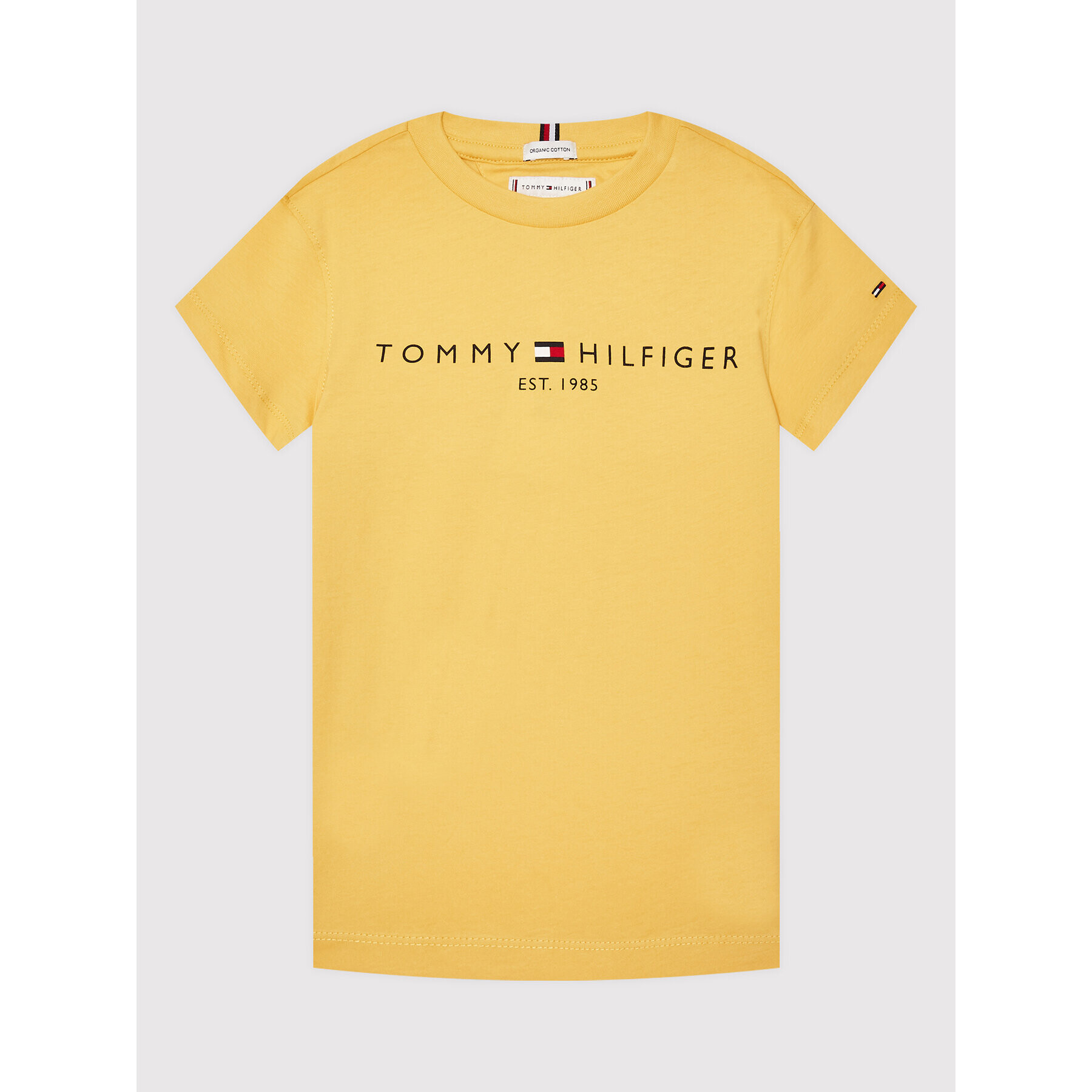 Tommy Hilfiger Тишърт Essential KS0KS00201 D Жълт Regular Fit - Pepit.bg