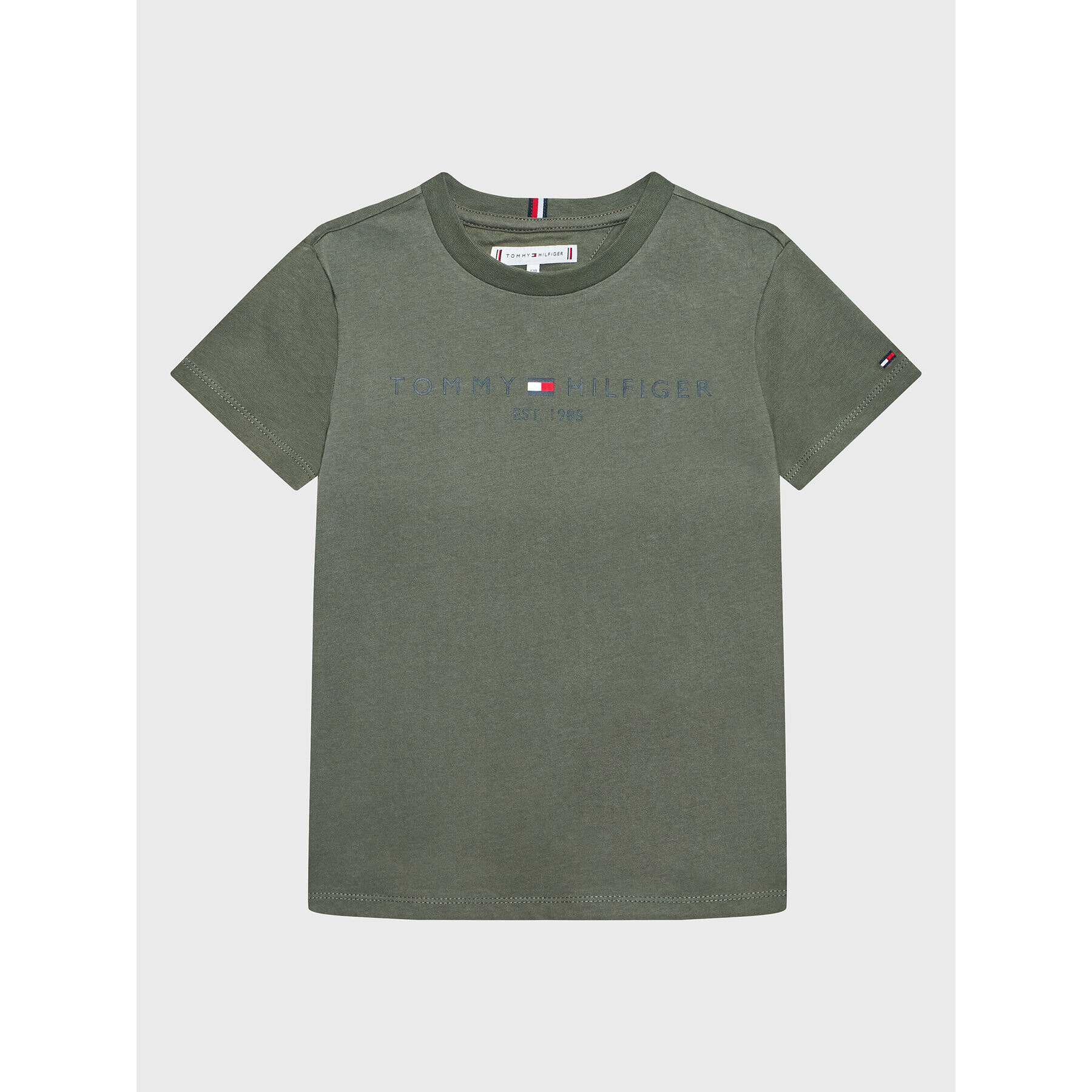 Tommy Hilfiger Тишърт Essential KS0KS00201 M Зелен Regular Fit - Pepit.bg