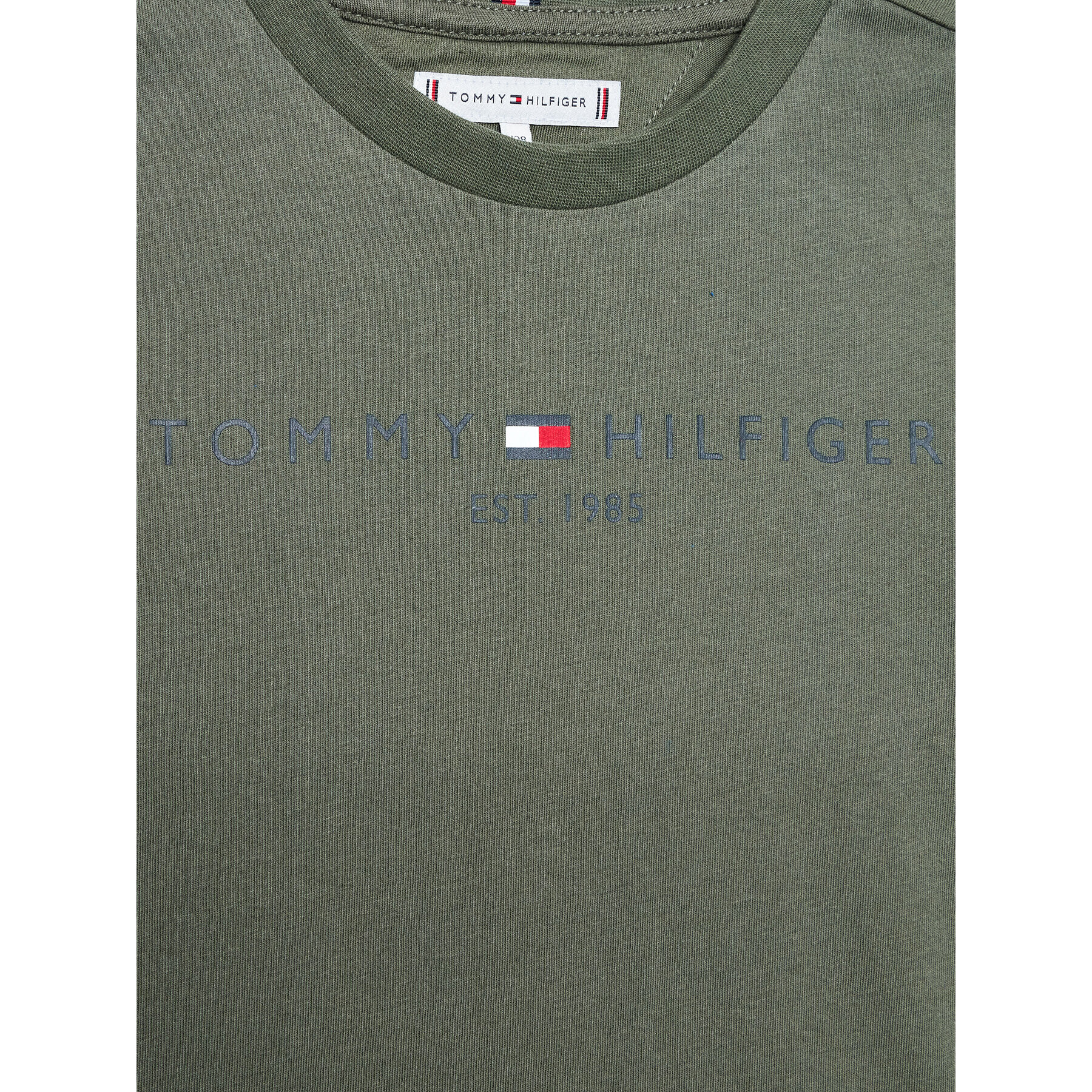 Tommy Hilfiger Тишърт Essential KS0KS00201 M Зелен Regular Fit - Pepit.bg