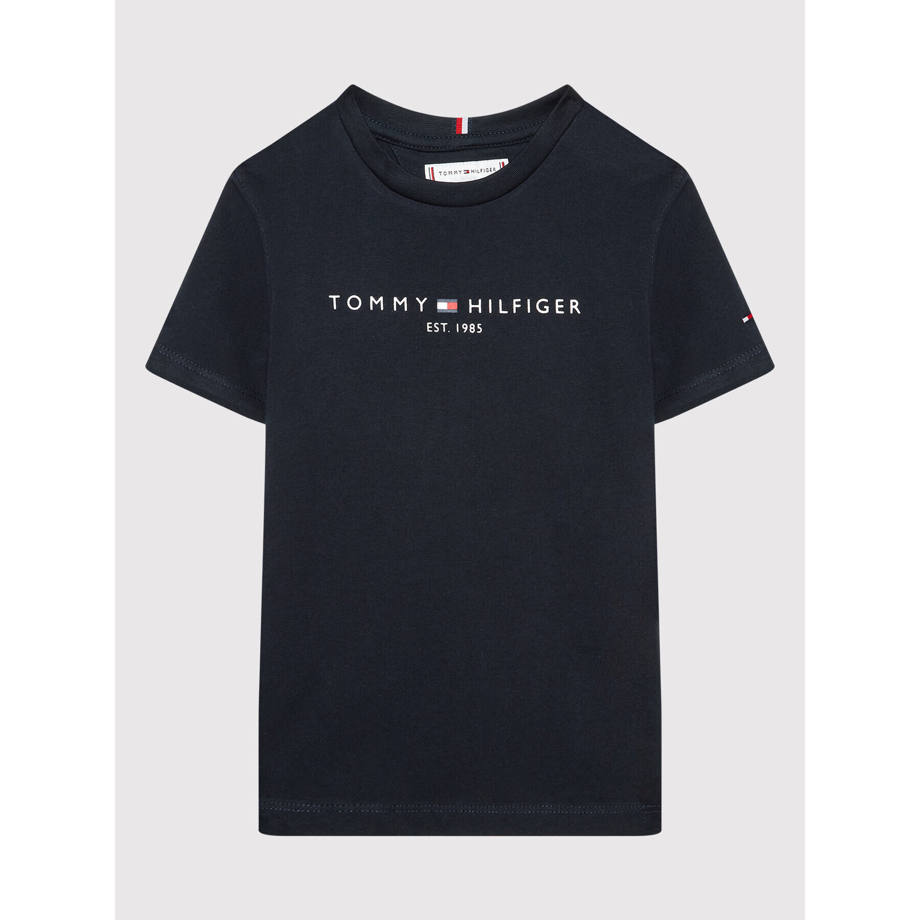 Tommy Hilfiger Тишърт Essential KS0KS00201 Тъмносин Regular Fit - Pepit.bg