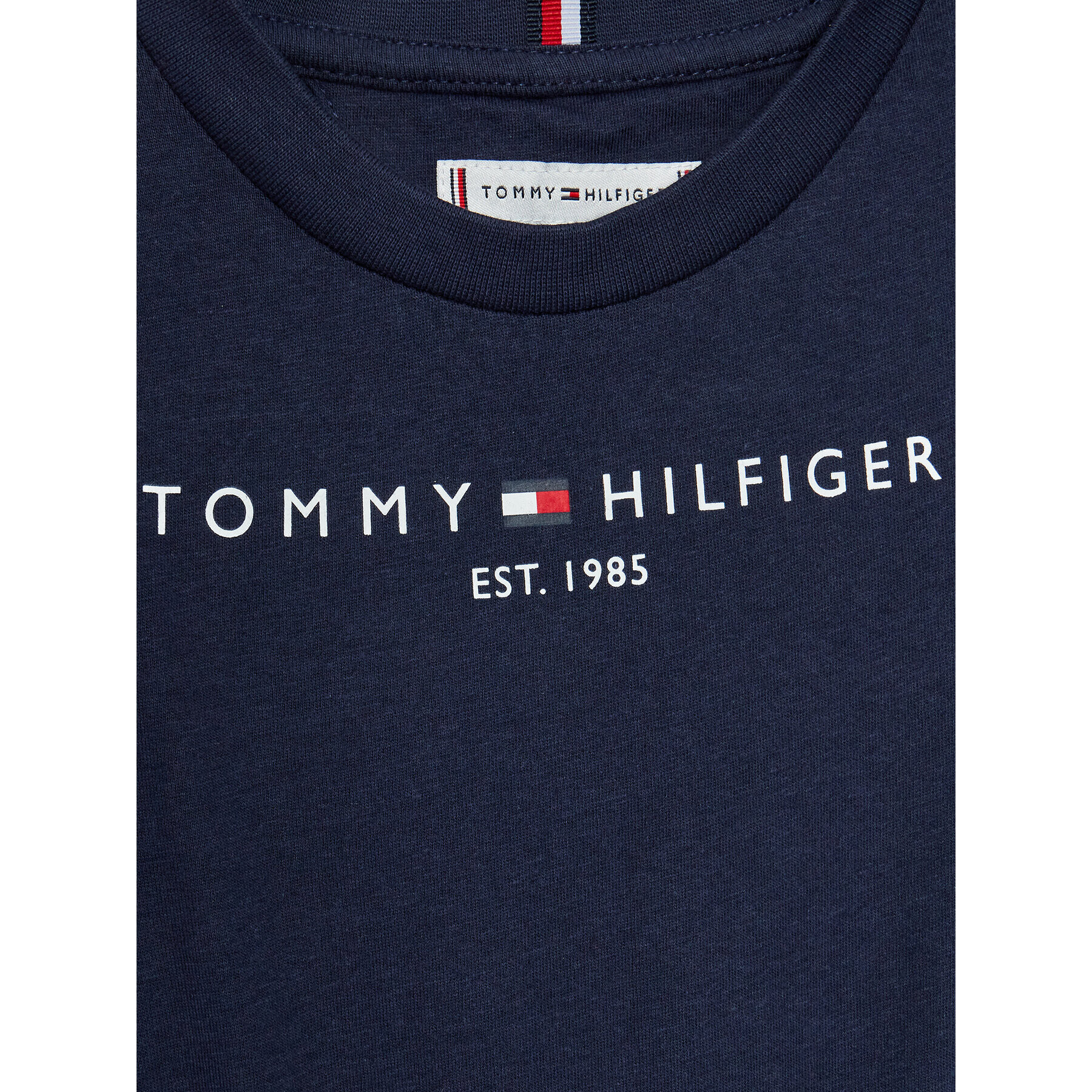 Tommy Hilfiger Тишърт Essential KS0KS00210 M Тъмносин Regular Fit - Pepit.bg
