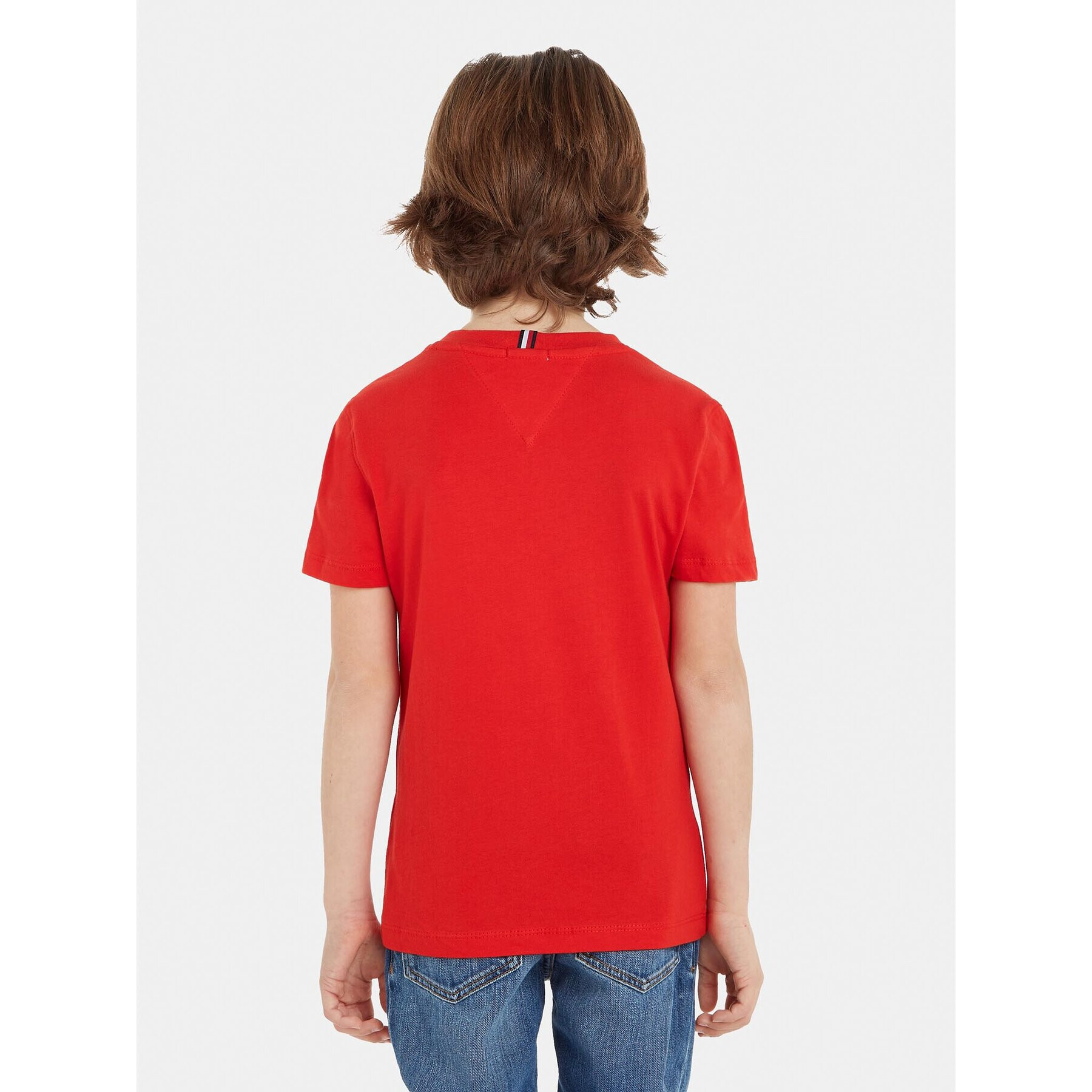 Tommy Hilfiger Тишърт Essential KS0KS00210 S Червен Regular Fit - Pepit.bg