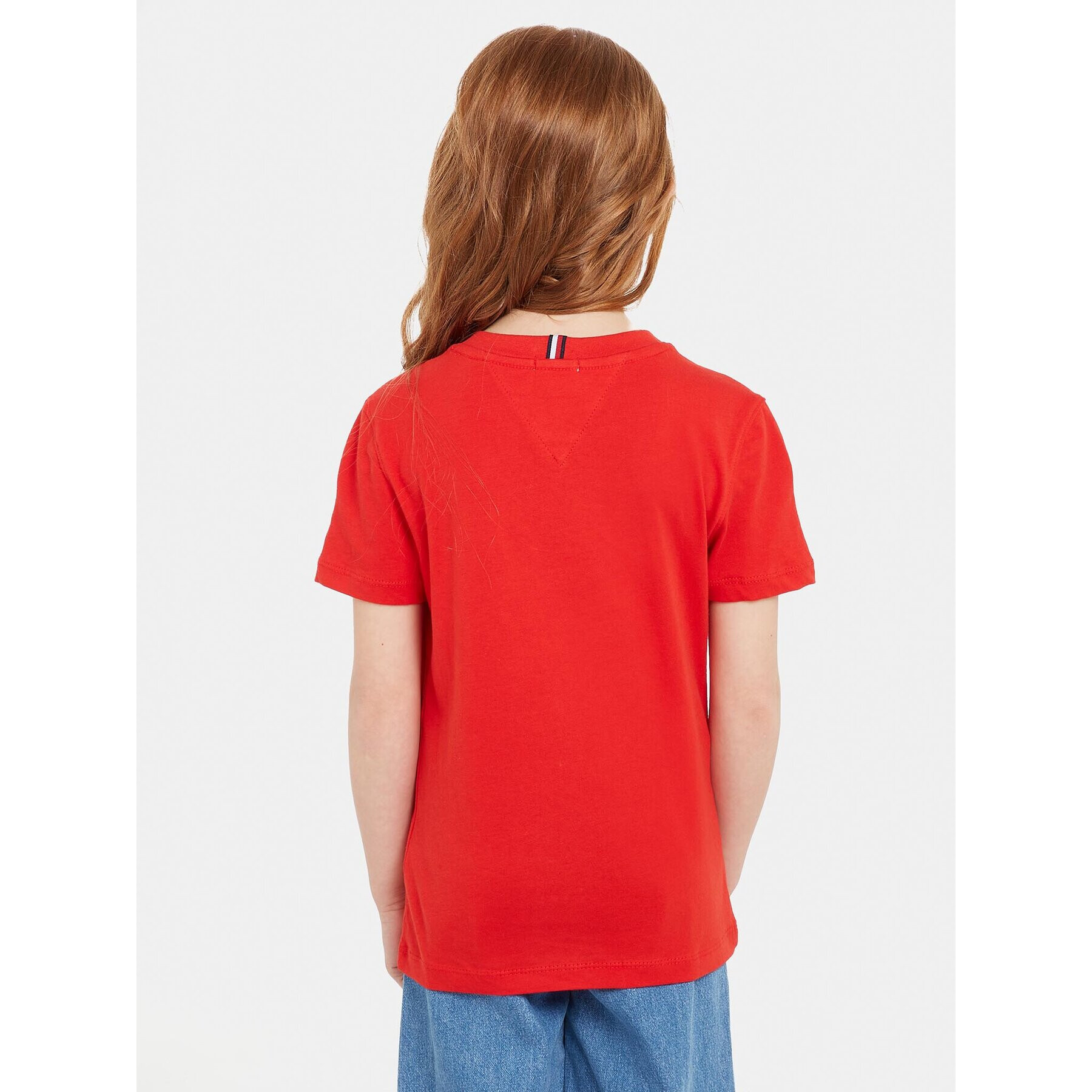 Tommy Hilfiger Тишърт Essential KS0KS00210 S Червен Regular Fit - Pepit.bg