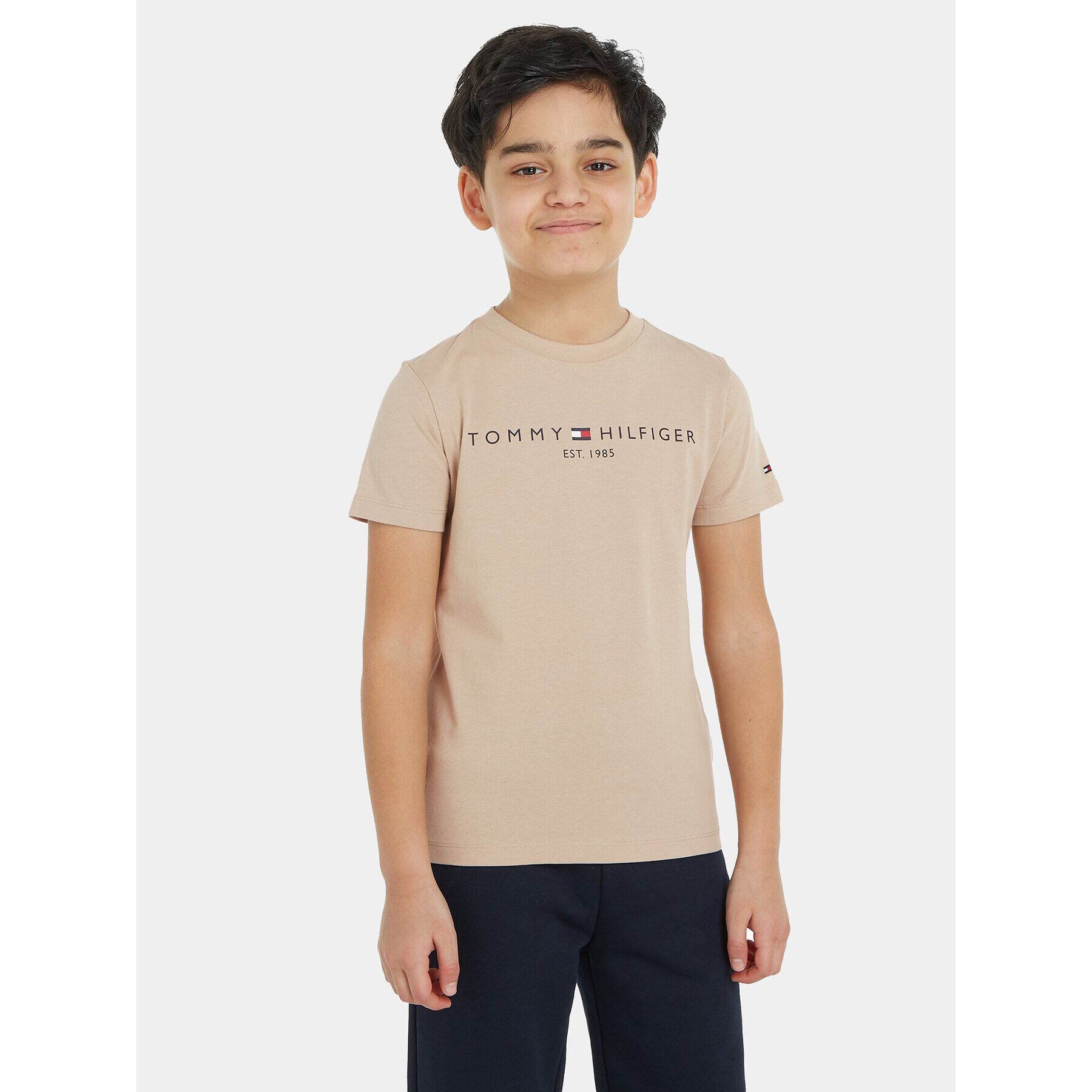 Tommy Hilfiger Тишърт Essential KS0KS00397 Бежов Regular Fit - Pepit.bg