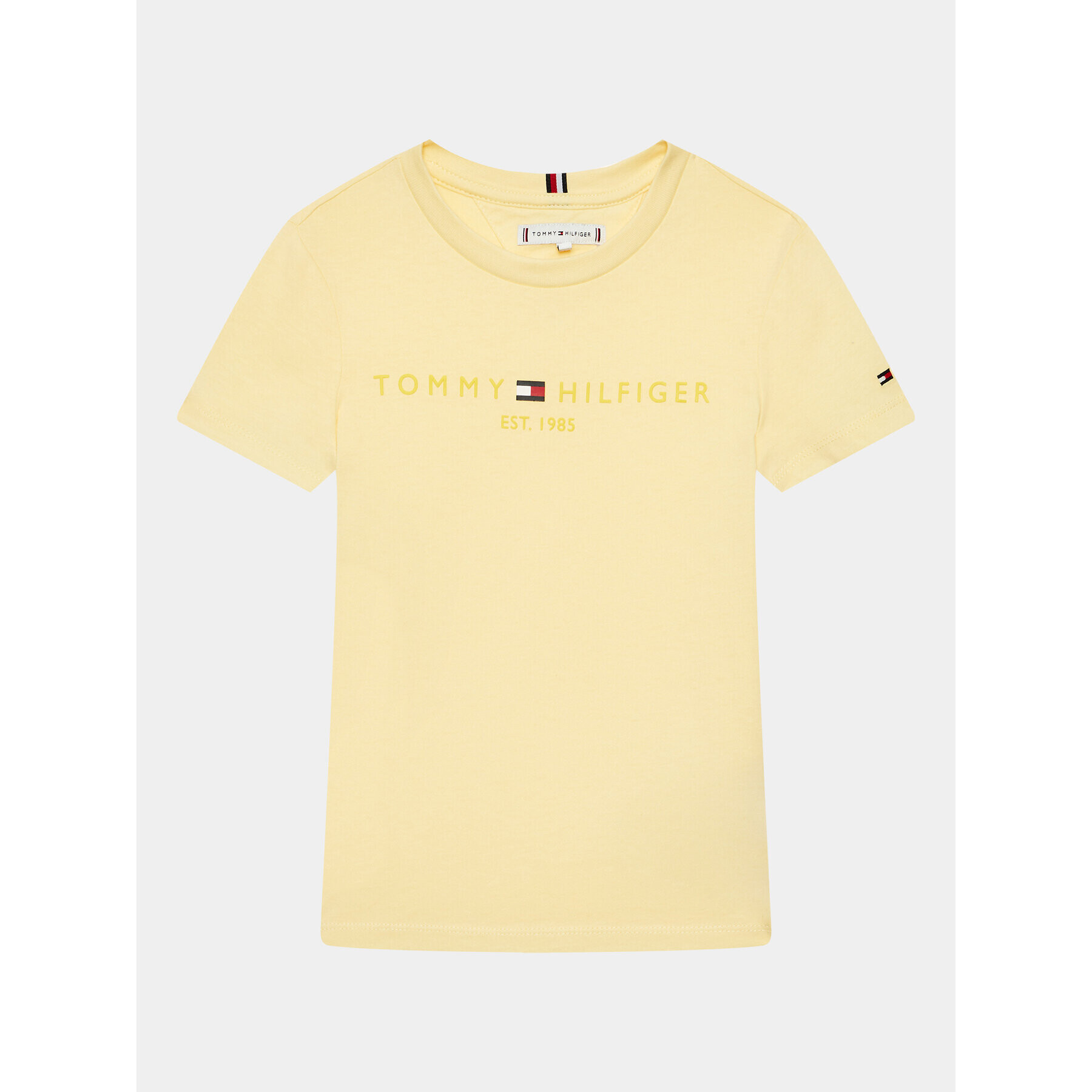 Tommy Hilfiger Тишърт Essential KS0KS00397 D Жълт Regular Fit - Pepit.bg