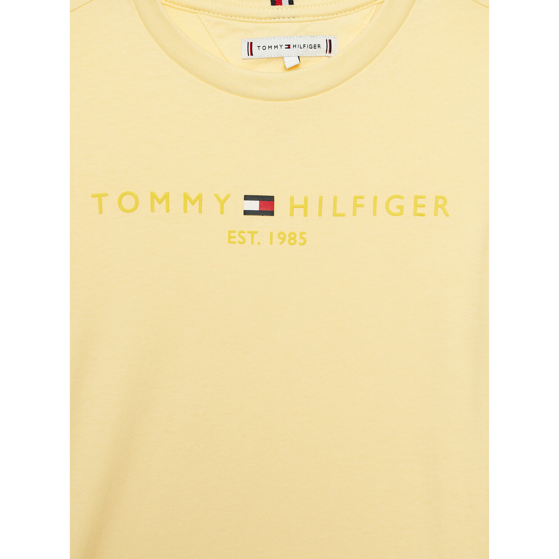 Tommy Hilfiger Тишърт Essential KS0KS00397 D Жълт Regular Fit - Pepit.bg