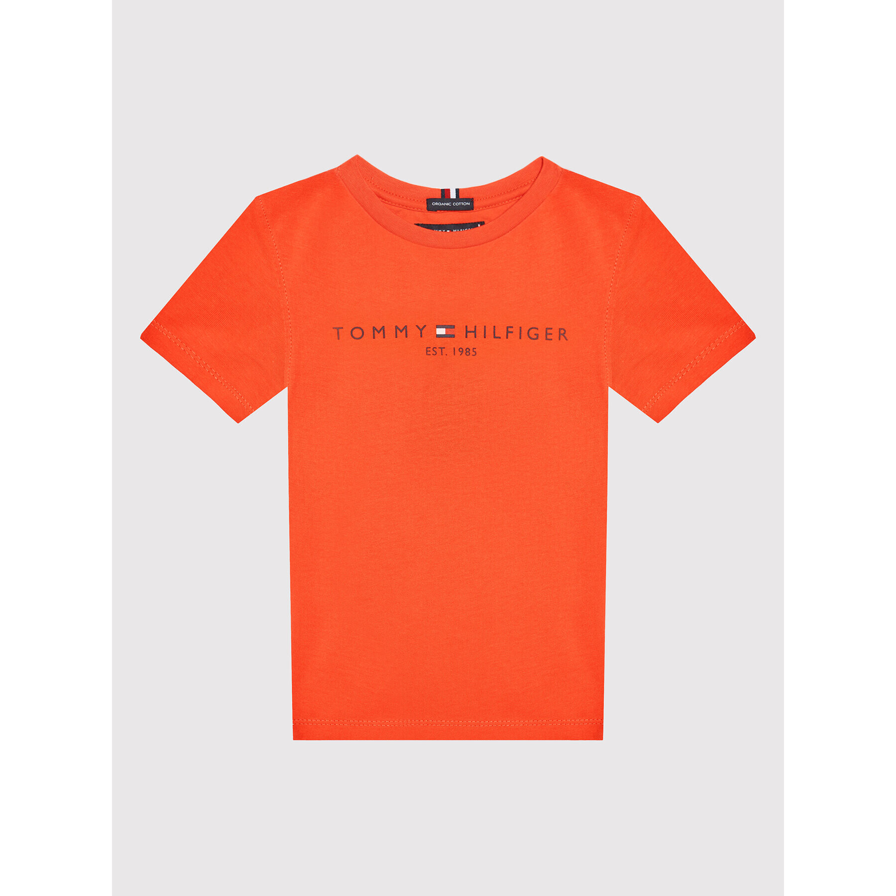 Tommy Hilfiger Тишърт Essential Logo KB0KB05844 D Червен Regular Fit - Pepit.bg