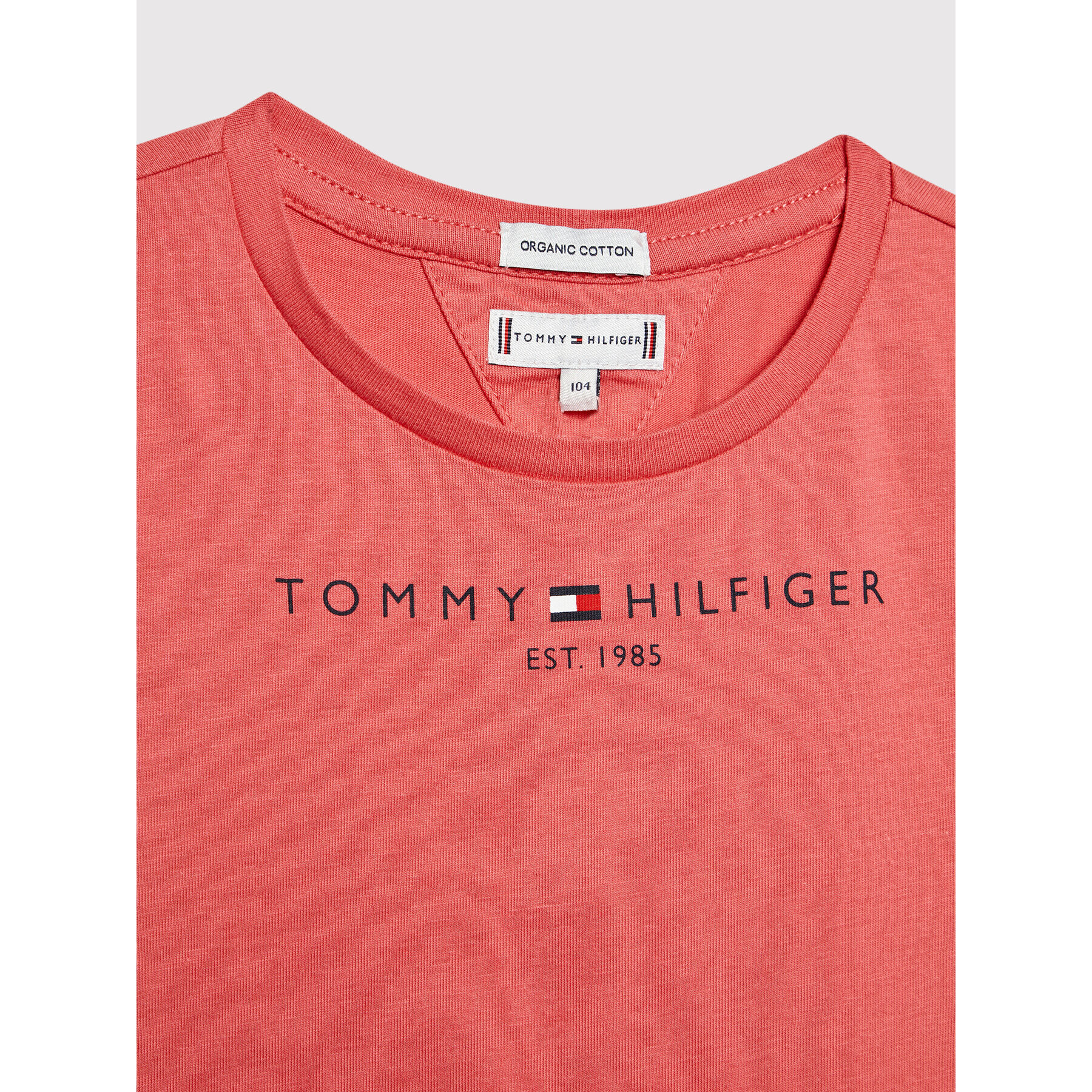 Tommy Hilfiger Тишърт Essential Logo KG0KG05242 D Розов Regular Fit - Pepit.bg