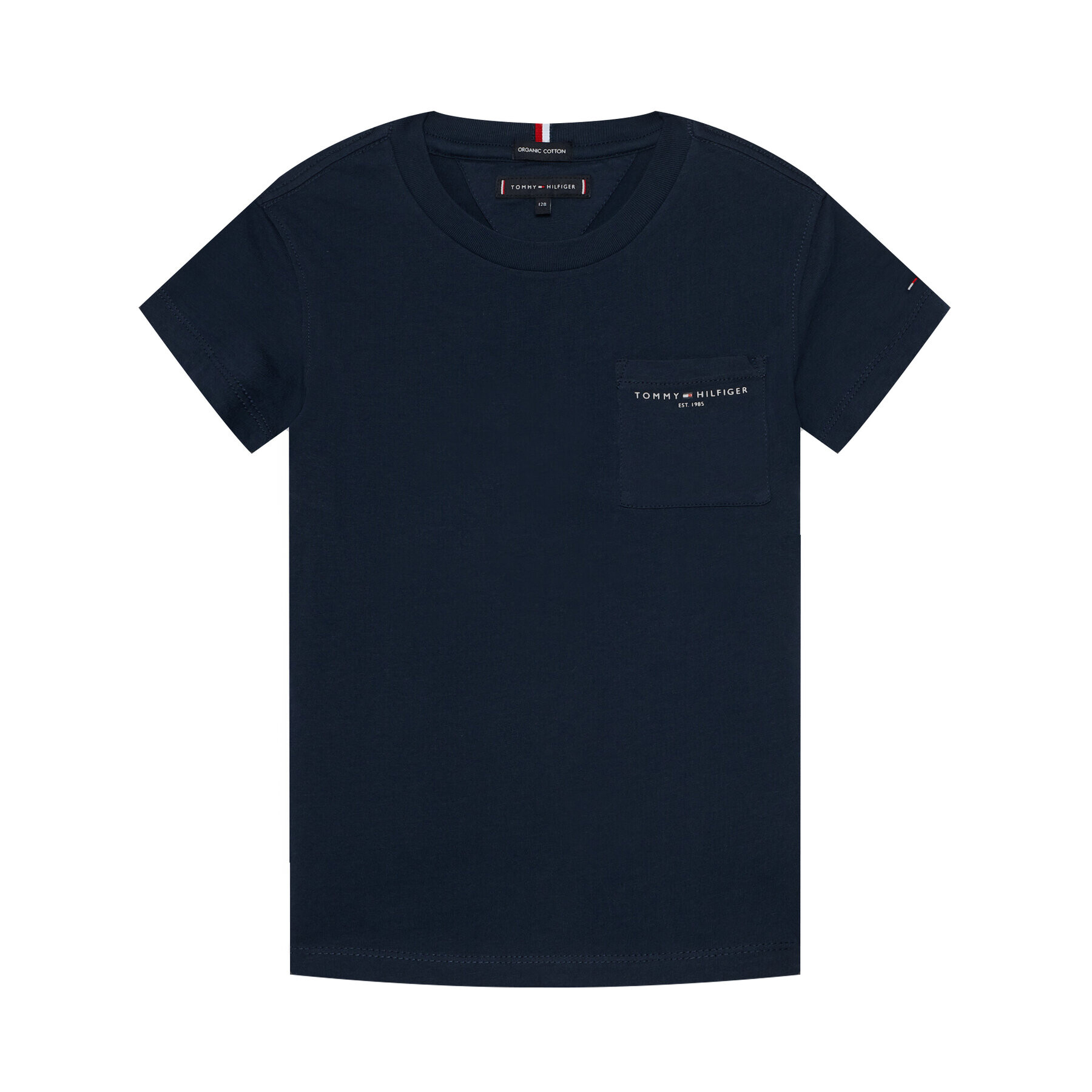 Tommy Hilfiger Тишърт Essential Pocket KB0KB06556 M Тъмносин Regular Fit - Pepit.bg