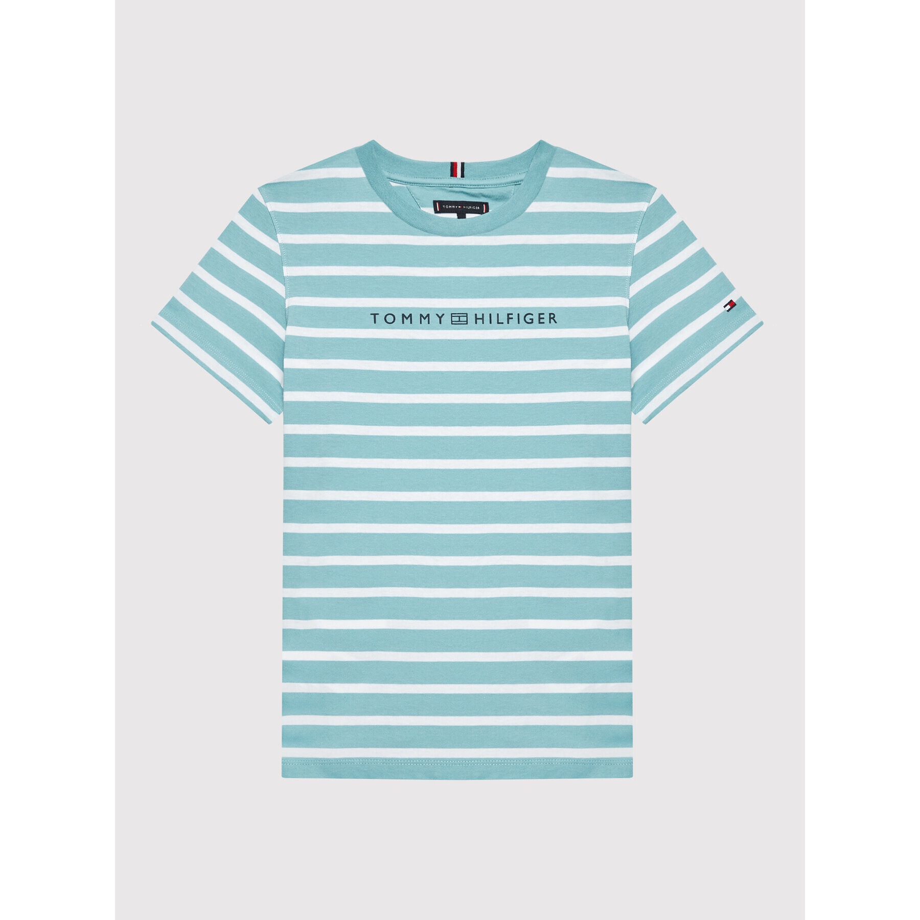 Tommy Hilfiger Тишърт Essential Stripe KB0KB07278 M Син Regular Fit - Pepit.bg