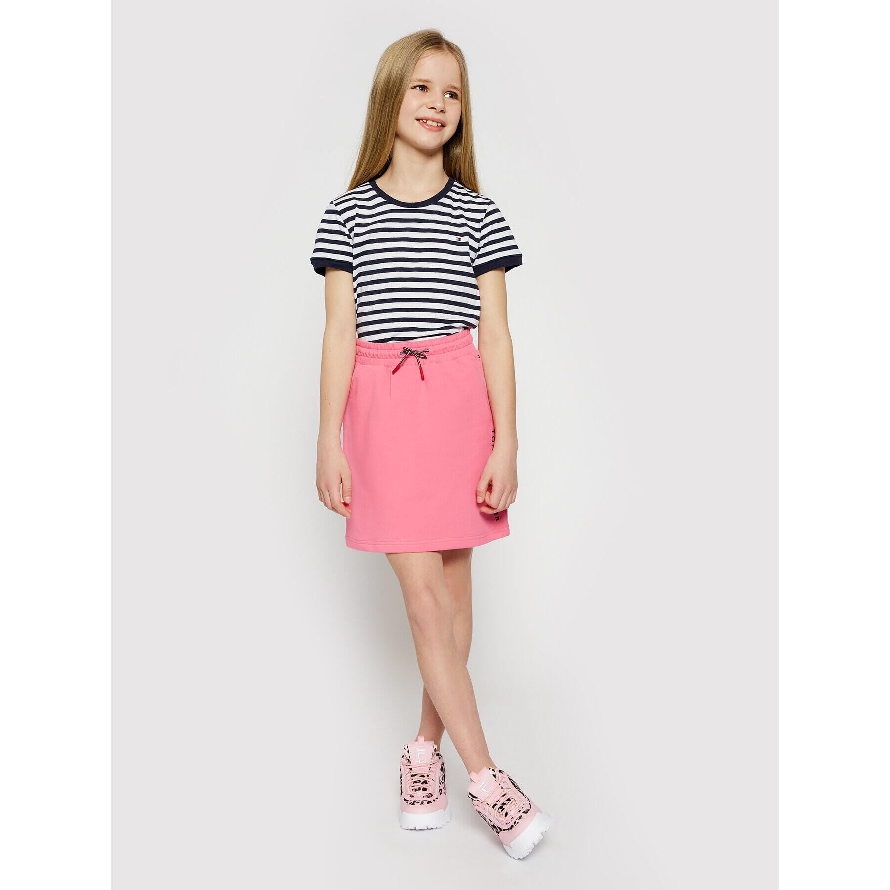 Tommy Hilfiger Тишърт Essential Stripe KG0KG05766 D Тъмносин Regular Fit - Pepit.bg