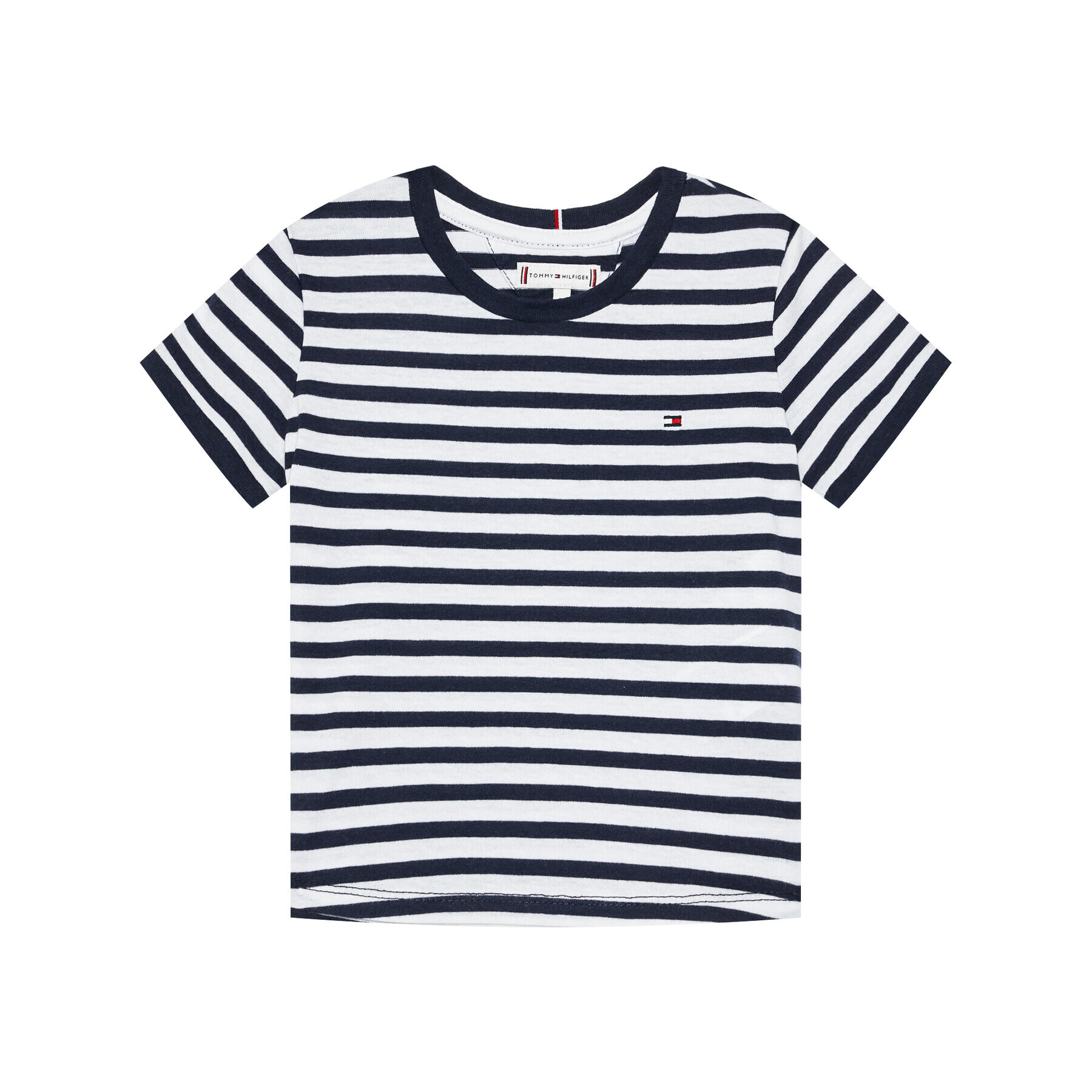 Tommy Hilfiger Тишърт Essential Stripe KG0KG05766 D Тъмносин Regular Fit - Pepit.bg