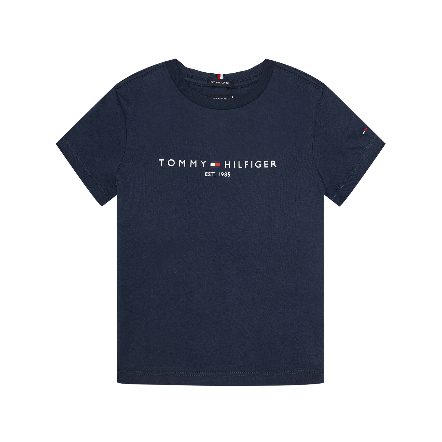 Tommy Hilfiger Тишърт Essential Tee KB0KB05844 M Тъмносин Regular Fit - Pepit.bg