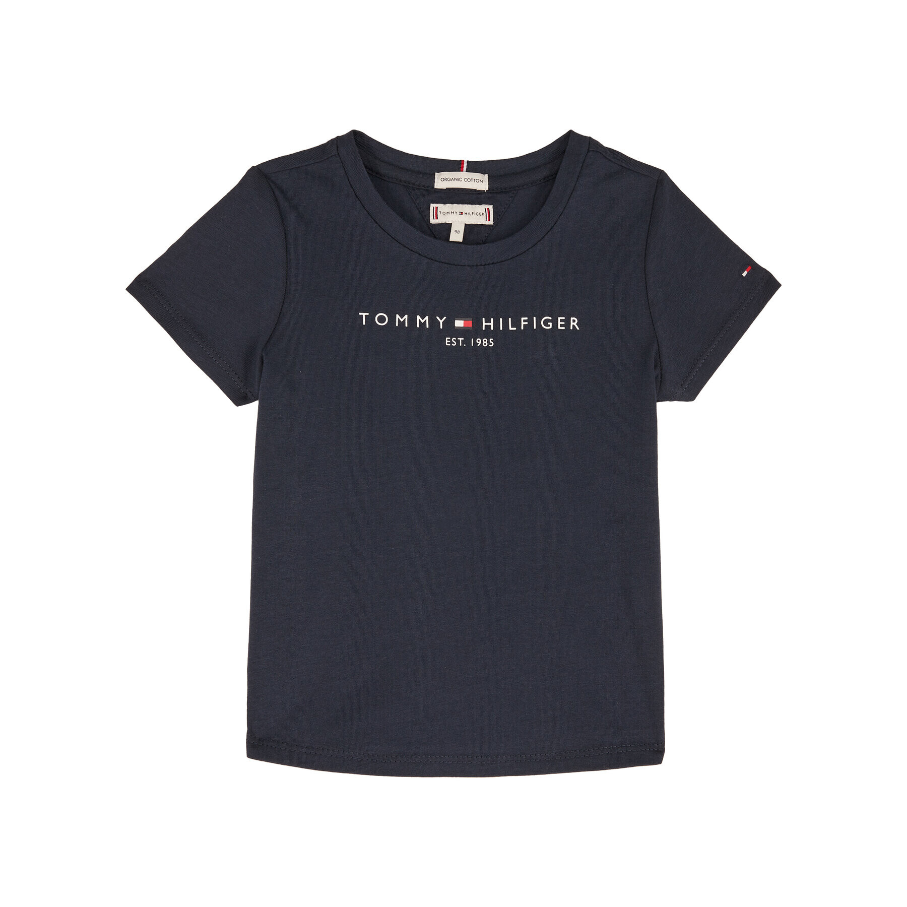 Tommy Hilfiger Тишърт Essential Tee KG0KG05023 M Тъмносин Regular Fit - Pepit.bg