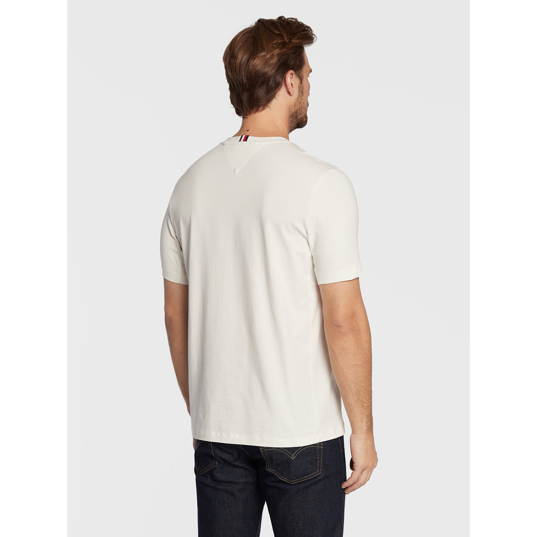 Tommy Hilfiger Тишърт Essentials MW0MW27933 Бял Regular Fit - Pepit.bg