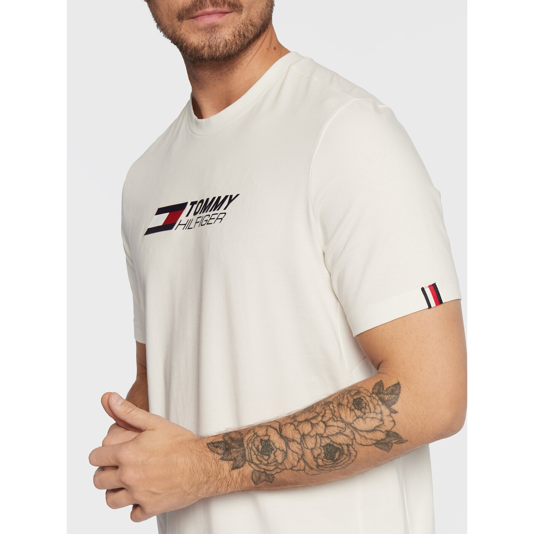 Tommy Hilfiger Тишърт Essentials MW0MW27933 Бял Regular Fit - Pepit.bg
