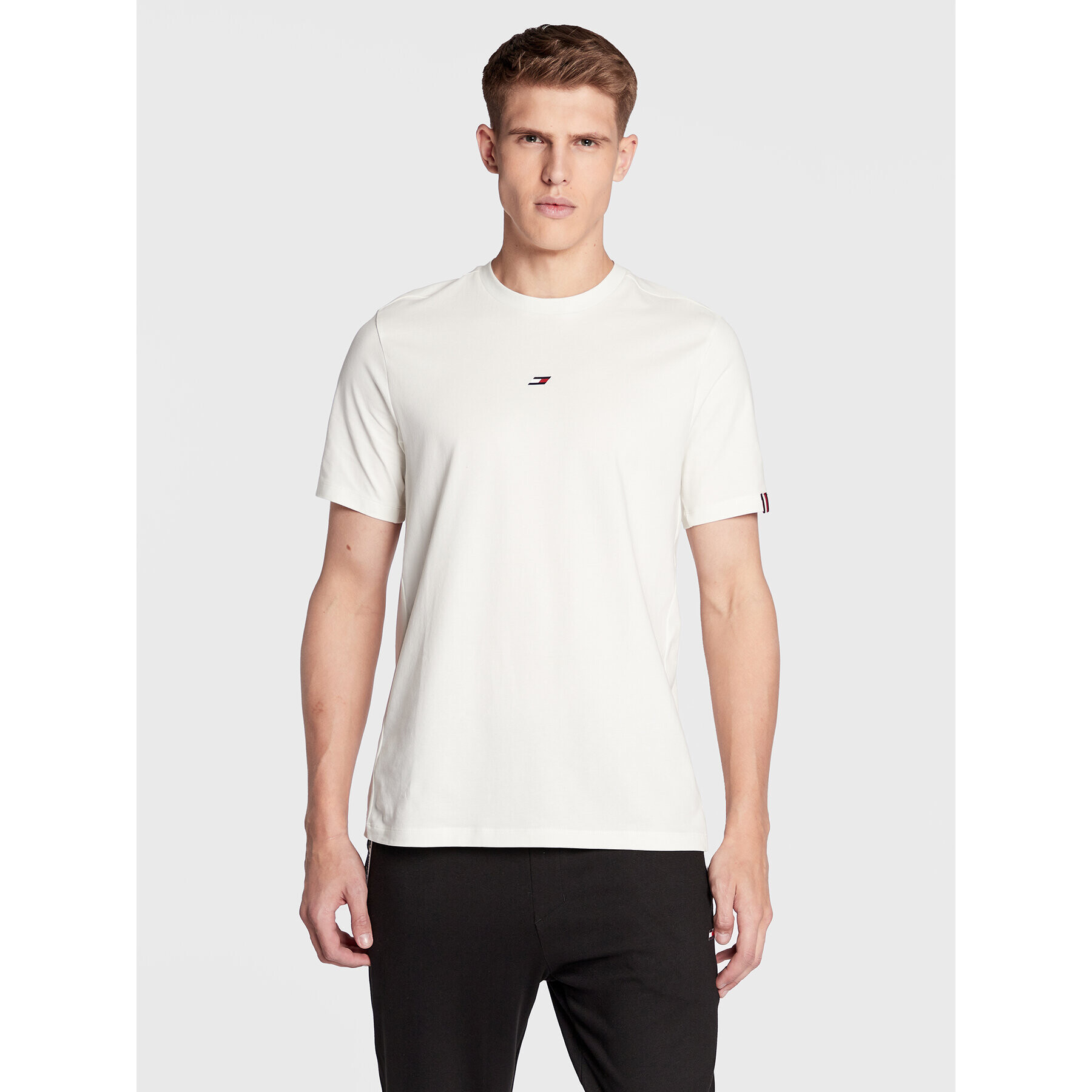 Tommy Hilfiger Тишърт Essentials Small Logo MW0MW27934 Бял Regular Fit - Pepit.bg