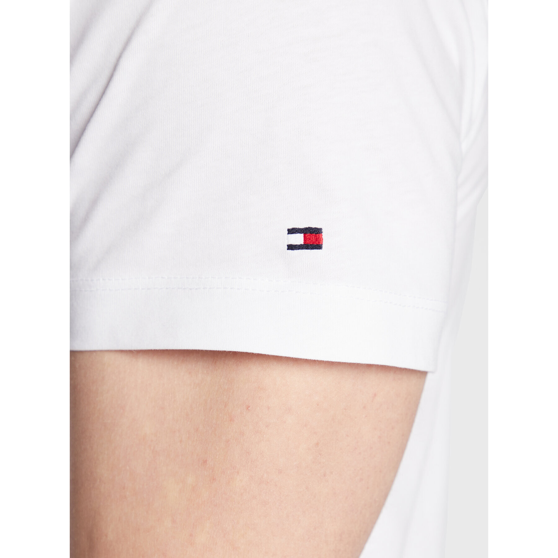 Tommy Hilfiger Тишърт Established MW0MW29377 Бял Slim Fit - Pepit.bg