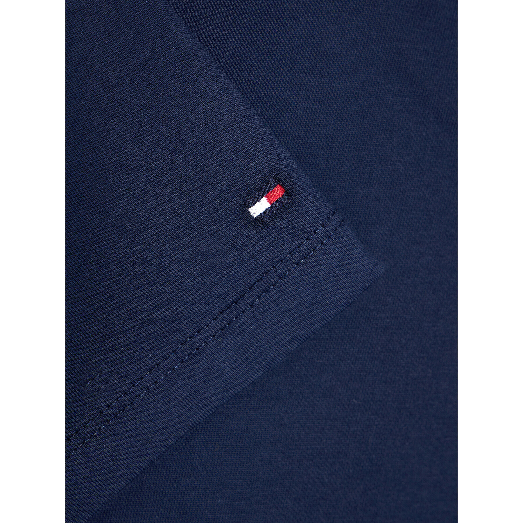 Tommy Hilfiger Тишърт Flag Rib Insert KB0KB06532 D Тъмносин Regular Fit - Pepit.bg