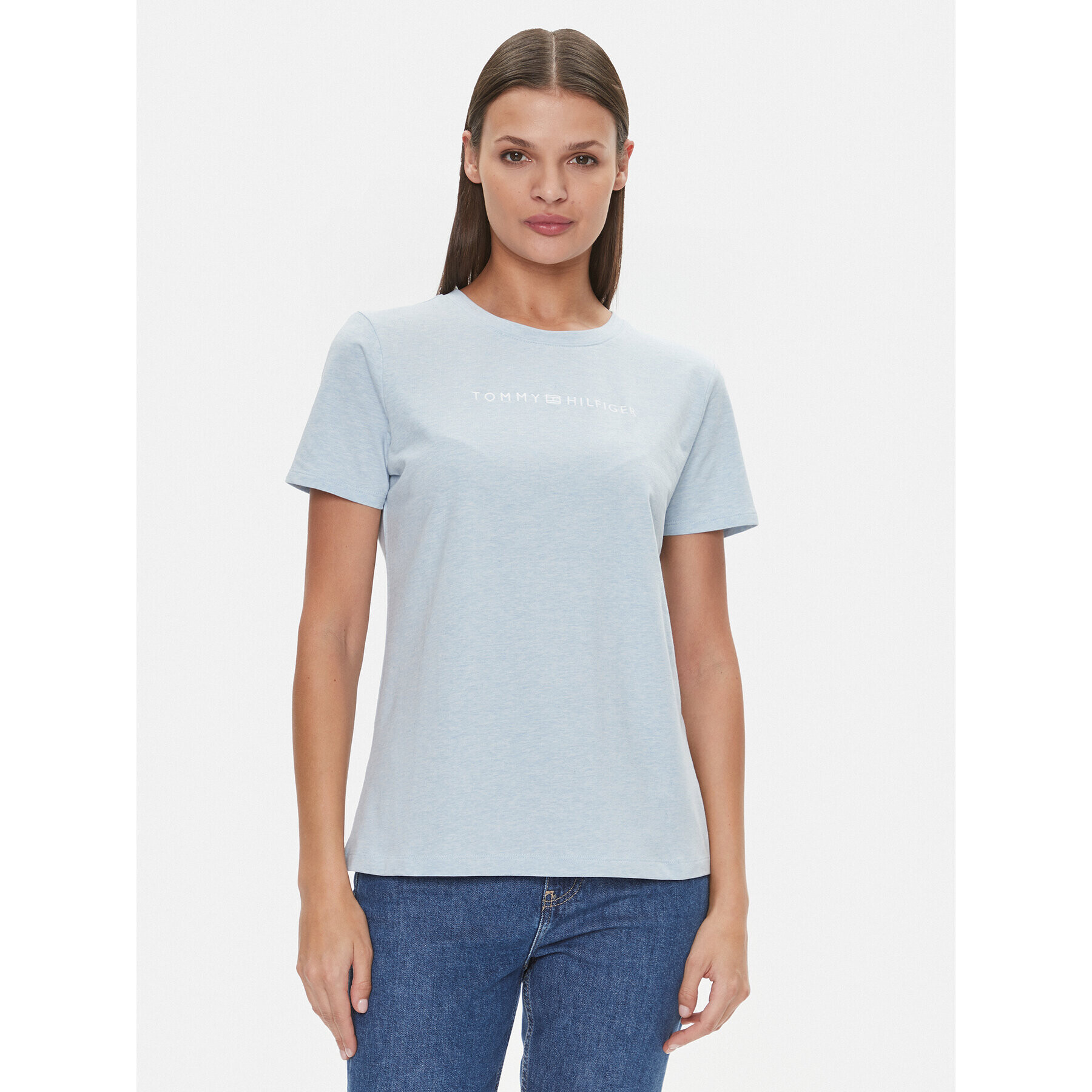 Tommy Hilfiger Тишърт Frosted WW0WW38813 Син Regular Fit - Pepit.bg