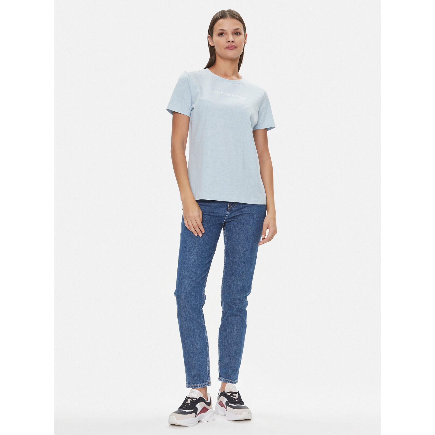 Tommy Hilfiger Тишърт Frosted WW0WW38813 Син Regular Fit - Pepit.bg