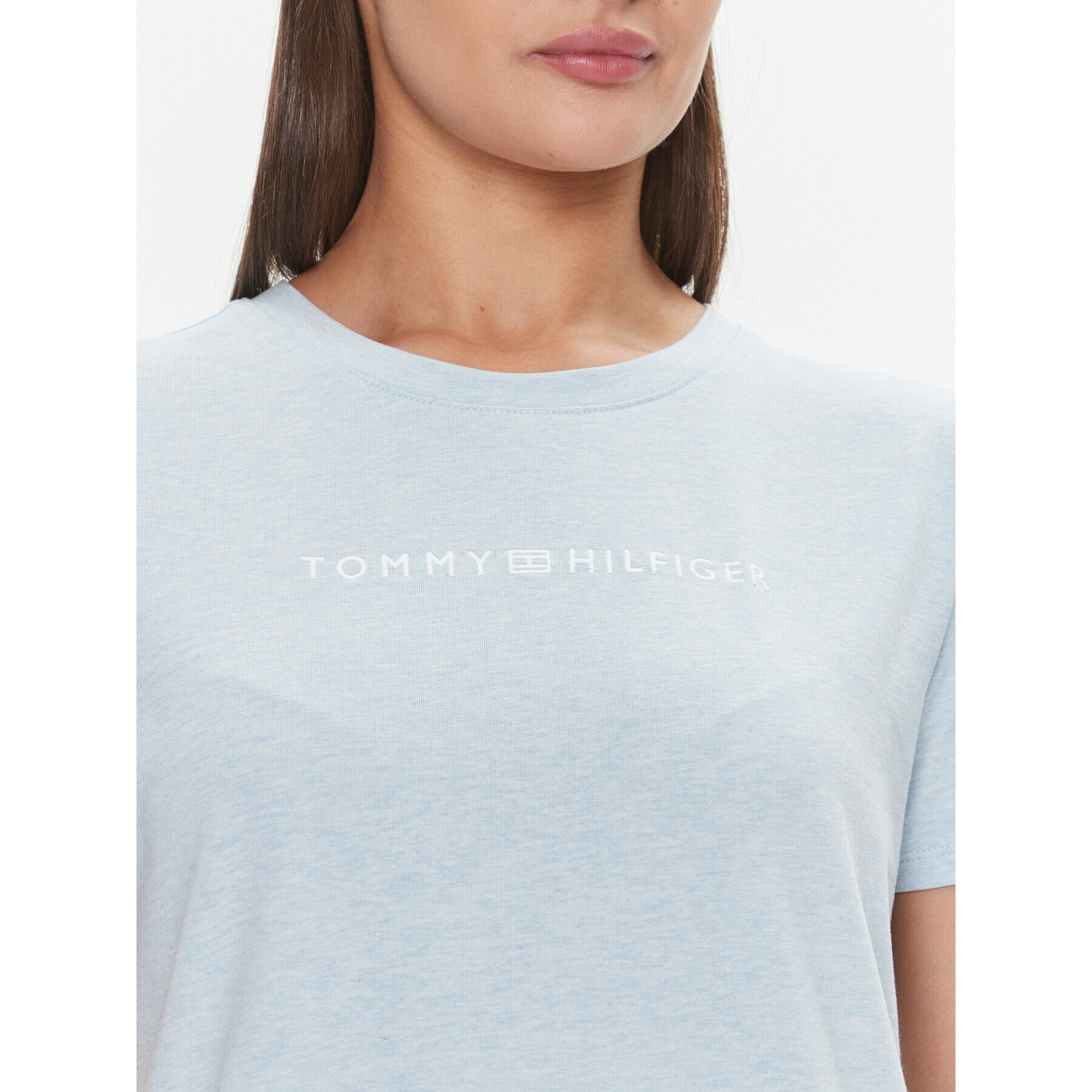 Tommy Hilfiger Тишърт Frosted WW0WW38813 Син Regular Fit - Pepit.bg