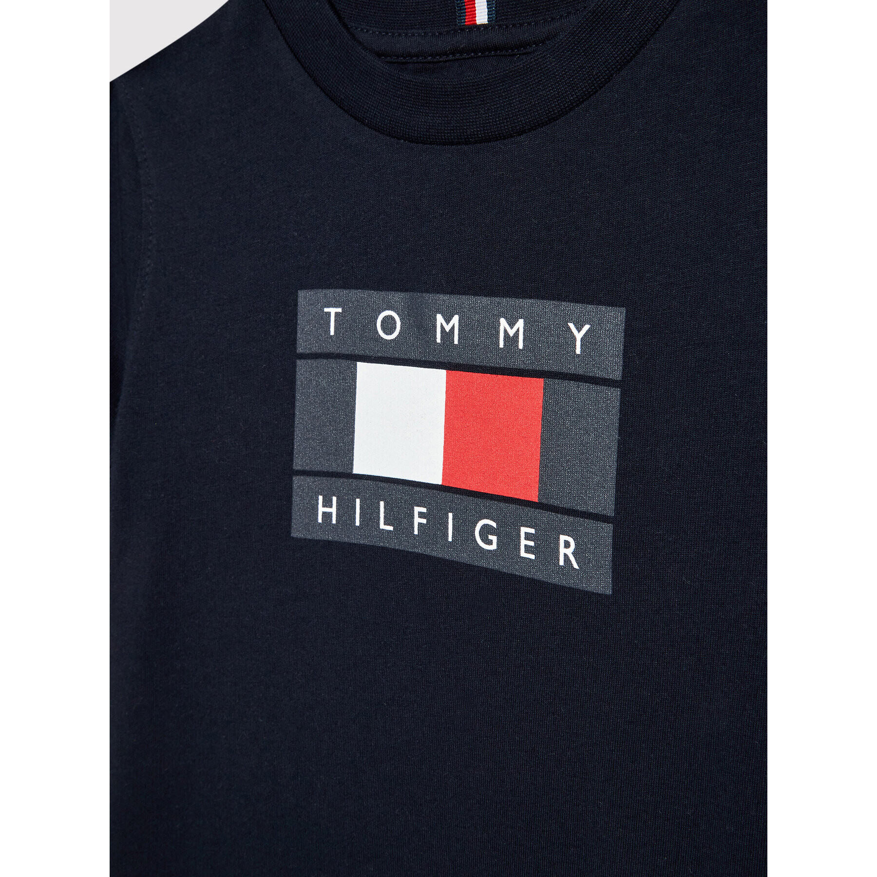 Tommy Hilfiger Тишърт Global Stripe Flag KB0KB07602 Тъмносин Regular Fit - Pepit.bg