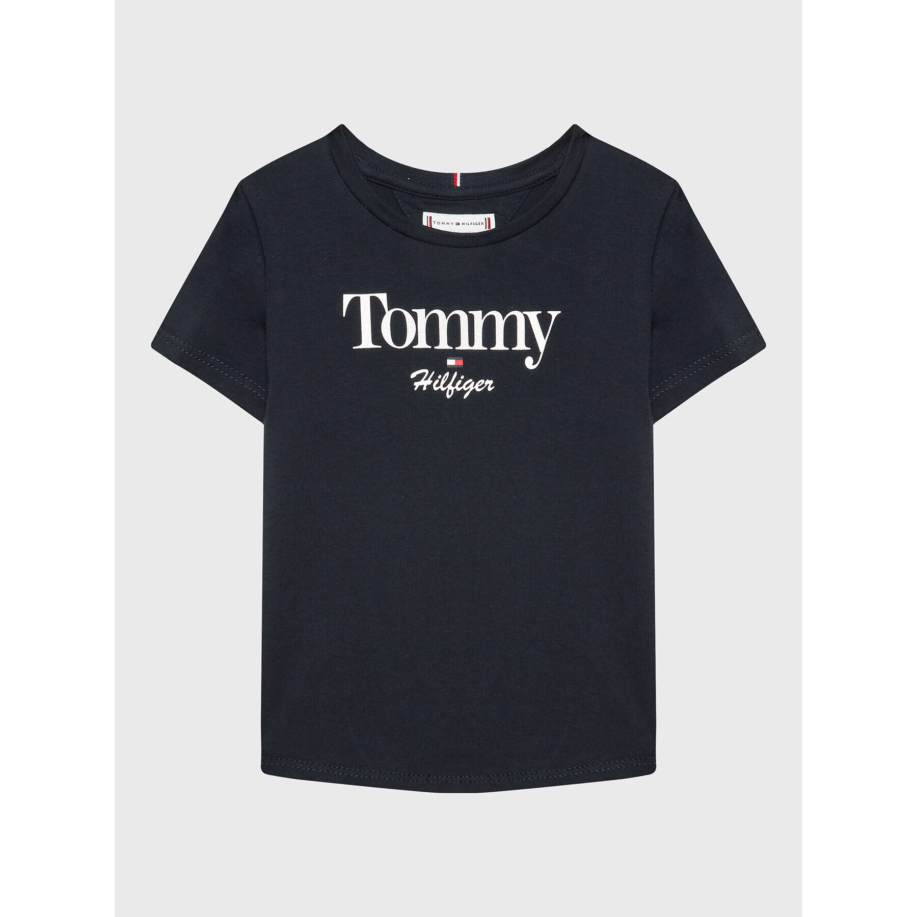 Tommy Hilfiger Тишърт Graphic Glitter KG0KG06821 M Тъмносин Regular Fit - Pepit.bg