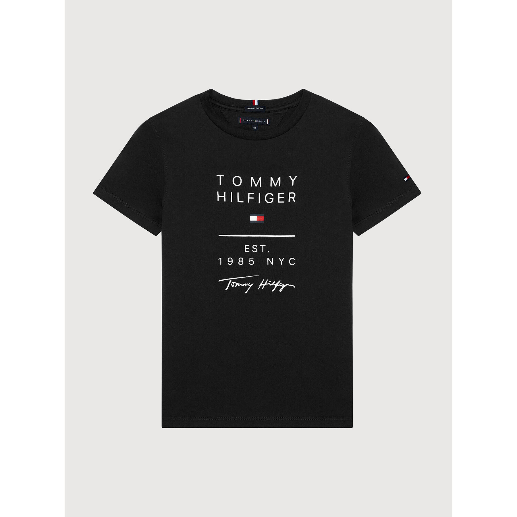 Tommy Hilfiger Тишърт Graphic KB0KB06306 M Черен Regular Fit - Pepit.bg