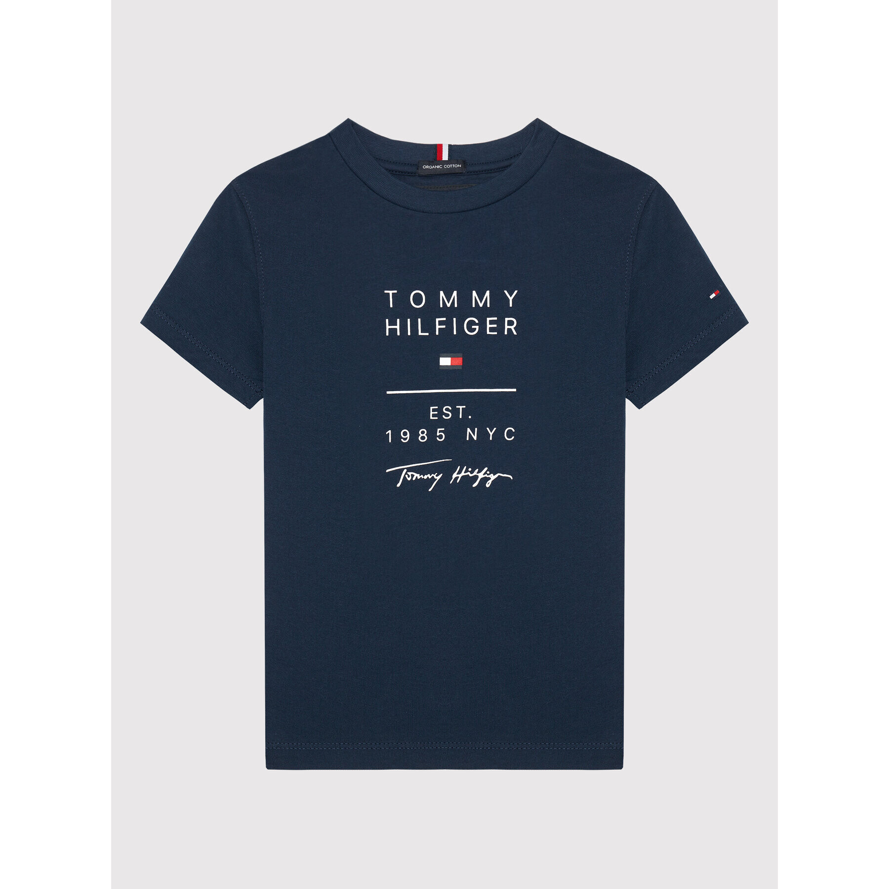 Tommy Hilfiger Тишърт Graphic KB0KB06306 M Тъмносин Regular Fit - Pepit.bg