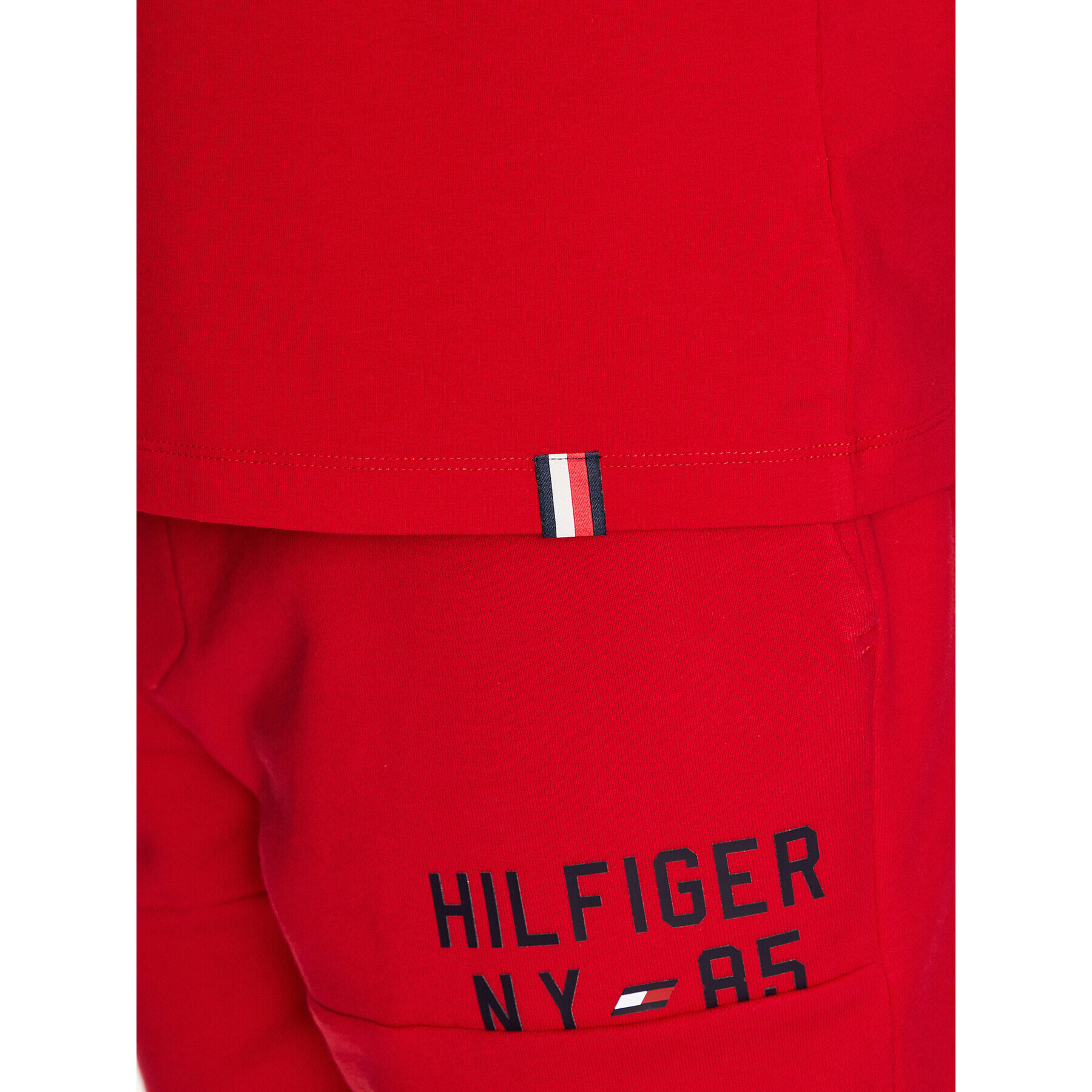 Tommy Hilfiger Тишърт Graphic MW0MW30444 Червен Regular Fit - Pepit.bg