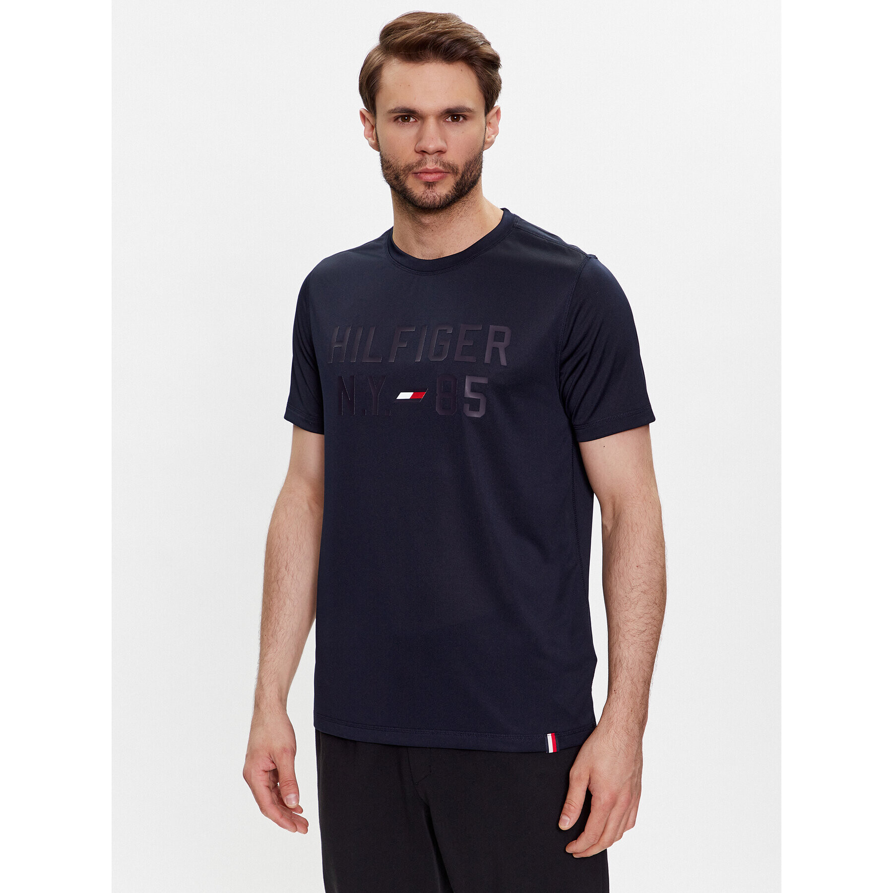 Tommy Hilfiger Тишърт Graphic MW0MW30471 Тъмносин Regular Fit - Pepit.bg