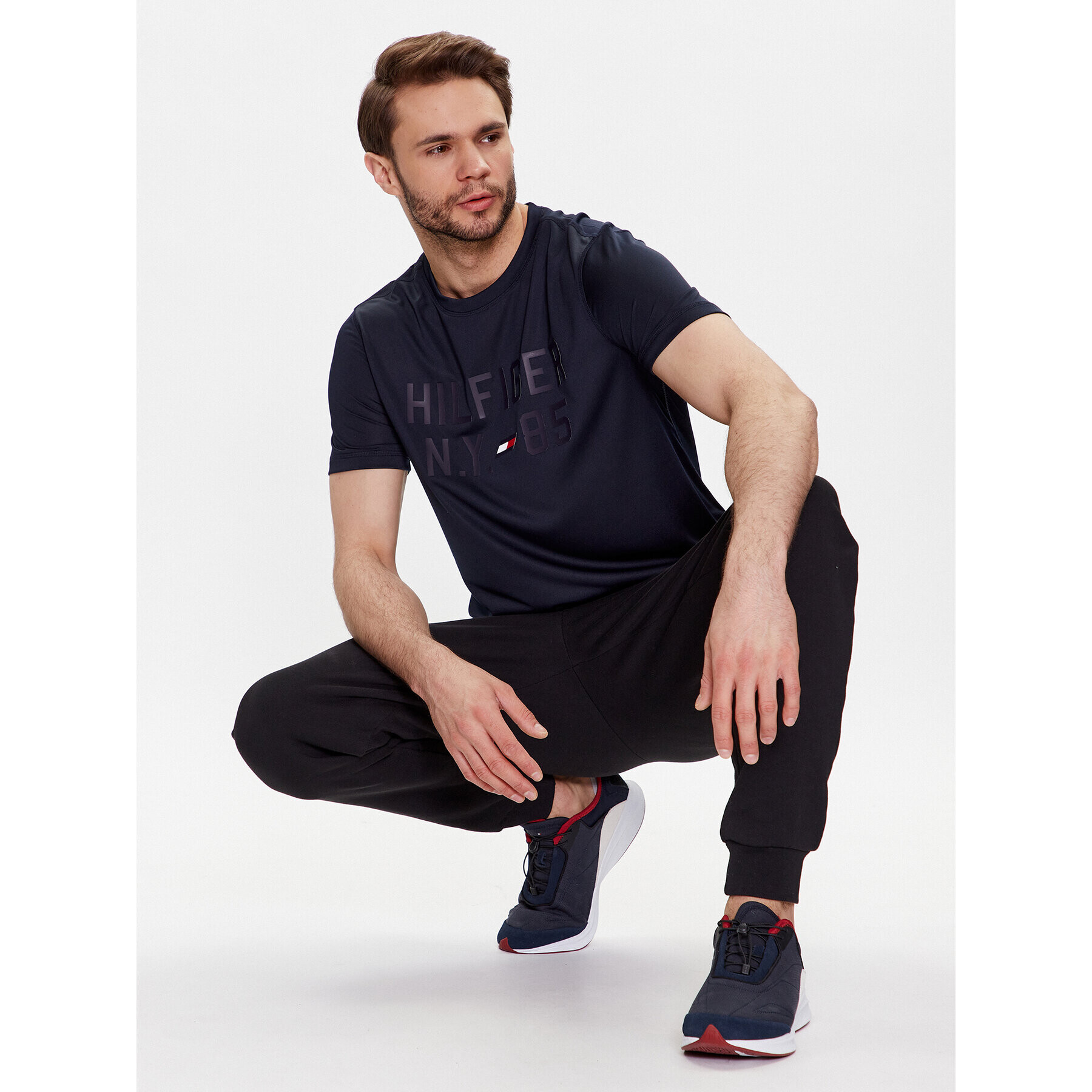 Tommy Hilfiger Тишърт Graphic MW0MW30471 Тъмносин Regular Fit - Pepit.bg