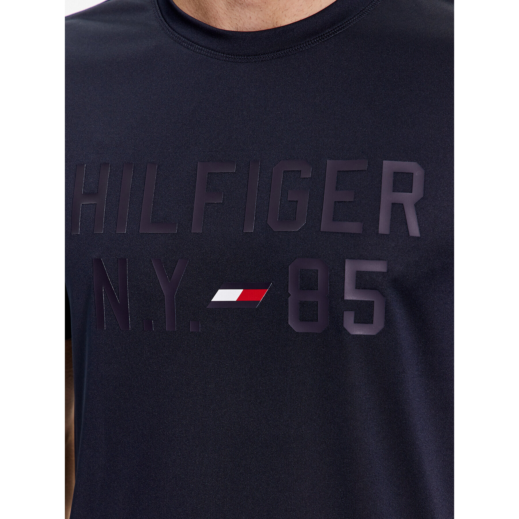 Tommy Hilfiger Тишърт Graphic MW0MW30471 Тъмносин Regular Fit - Pepit.bg