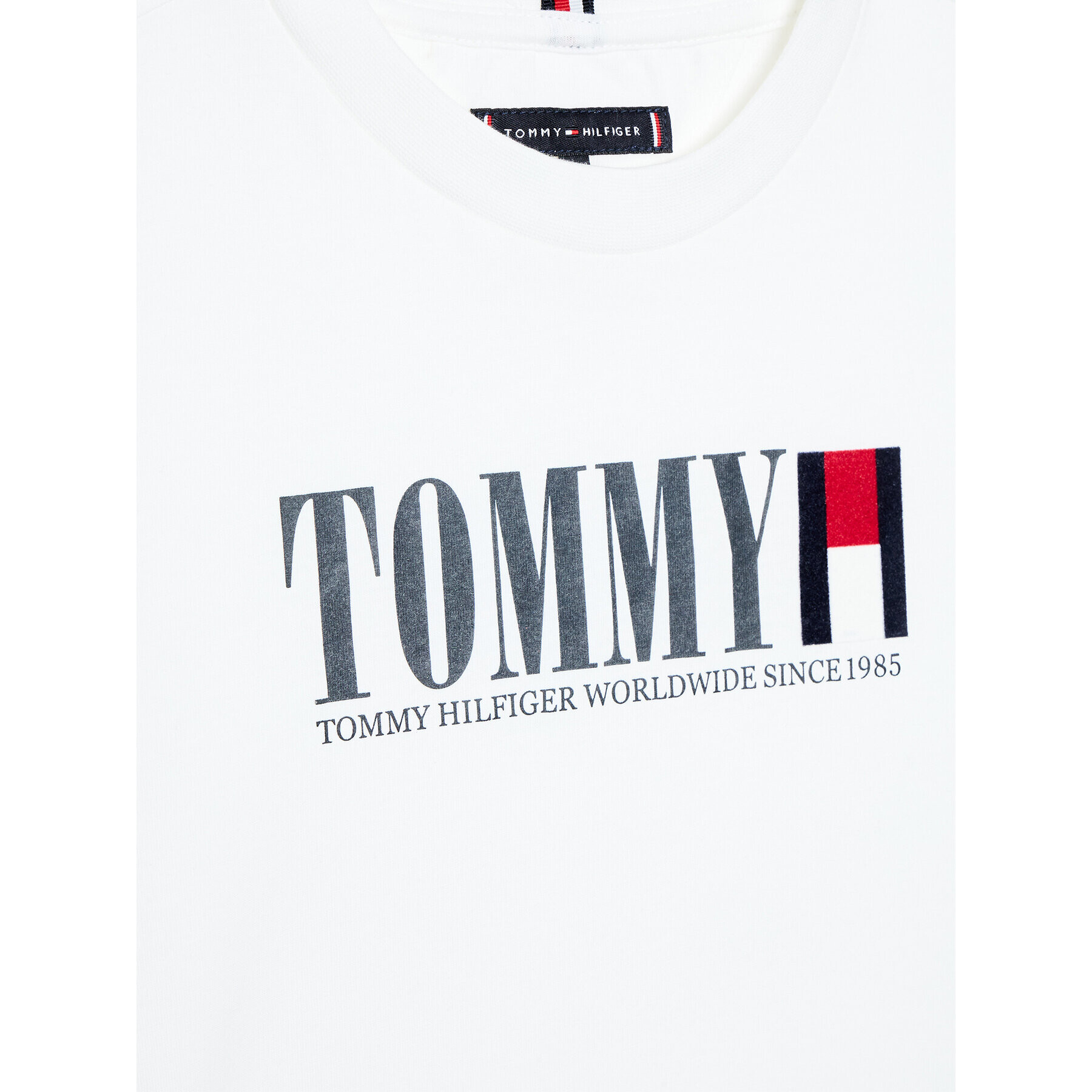 Tommy Hilfiger Тишърт Graphic Tee KB0KB07788 D Бял Regular Fit - Pepit.bg