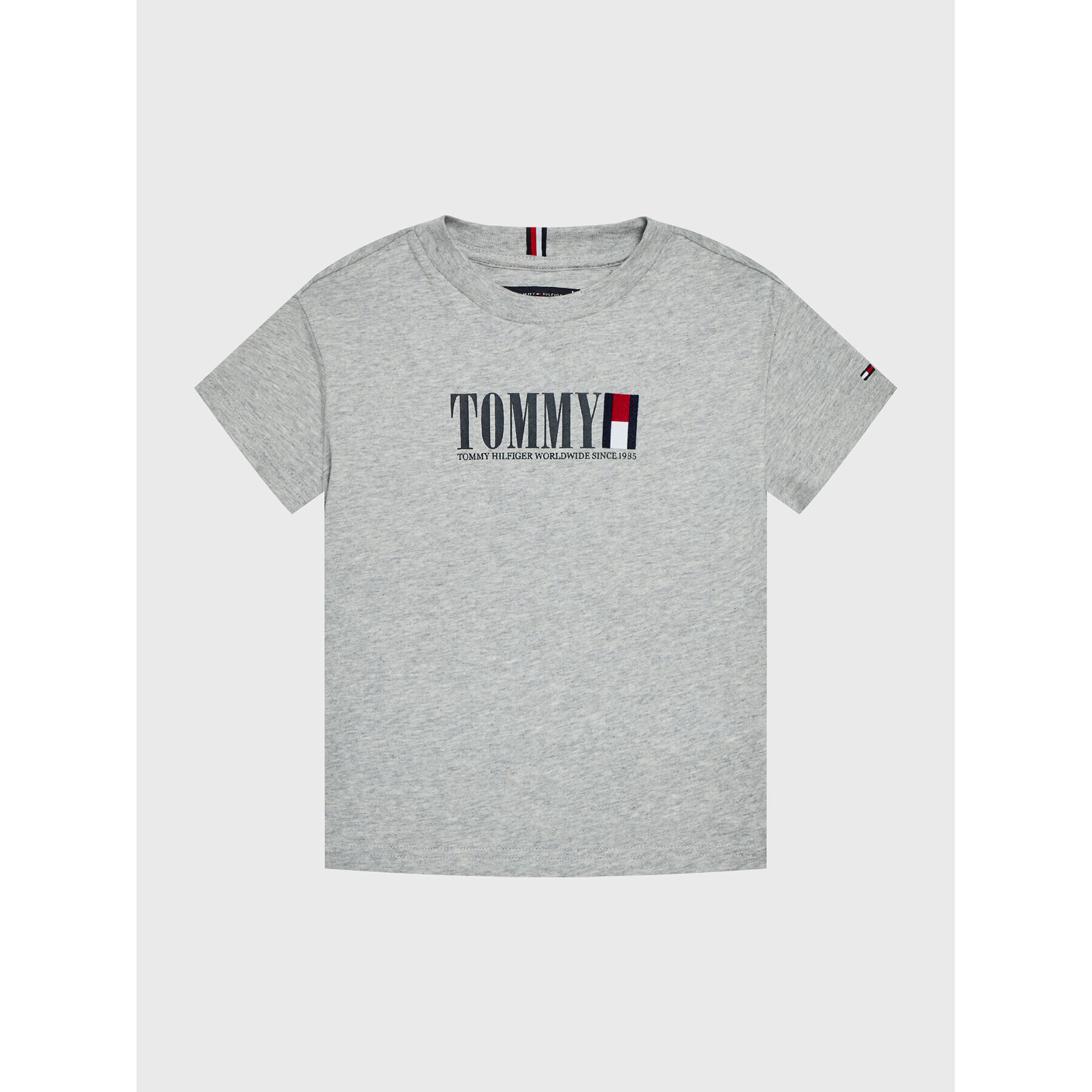 Tommy Hilfiger Тишърт Graphic Tee KB0KB07788 D Сив Regular Fit - Pepit.bg