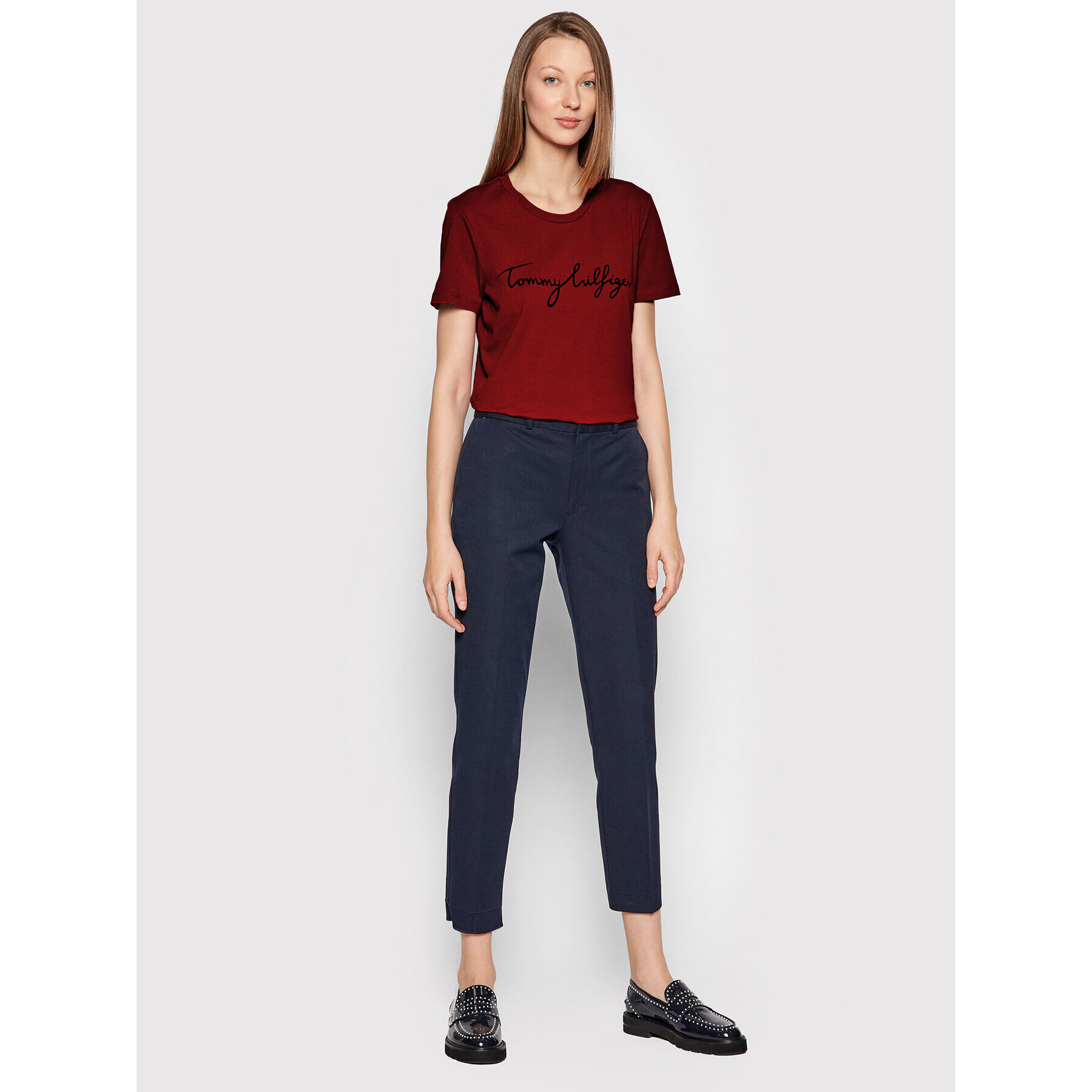 Tommy Hilfiger Тишърт Graphic WW0WW28682 Червен Regular Fit - Pepit.bg