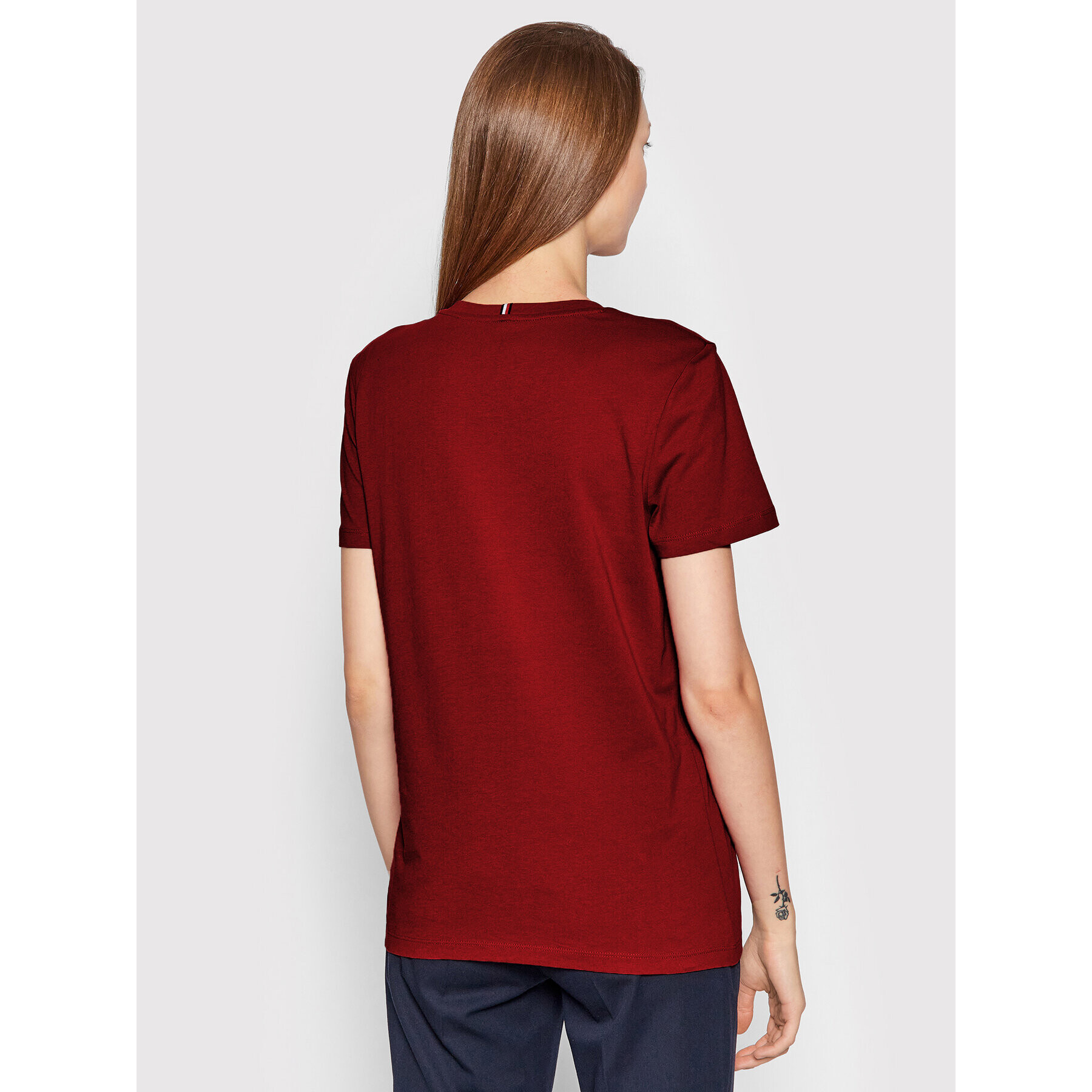 Tommy Hilfiger Тишърт Graphic WW0WW28682 Червен Regular Fit - Pepit.bg