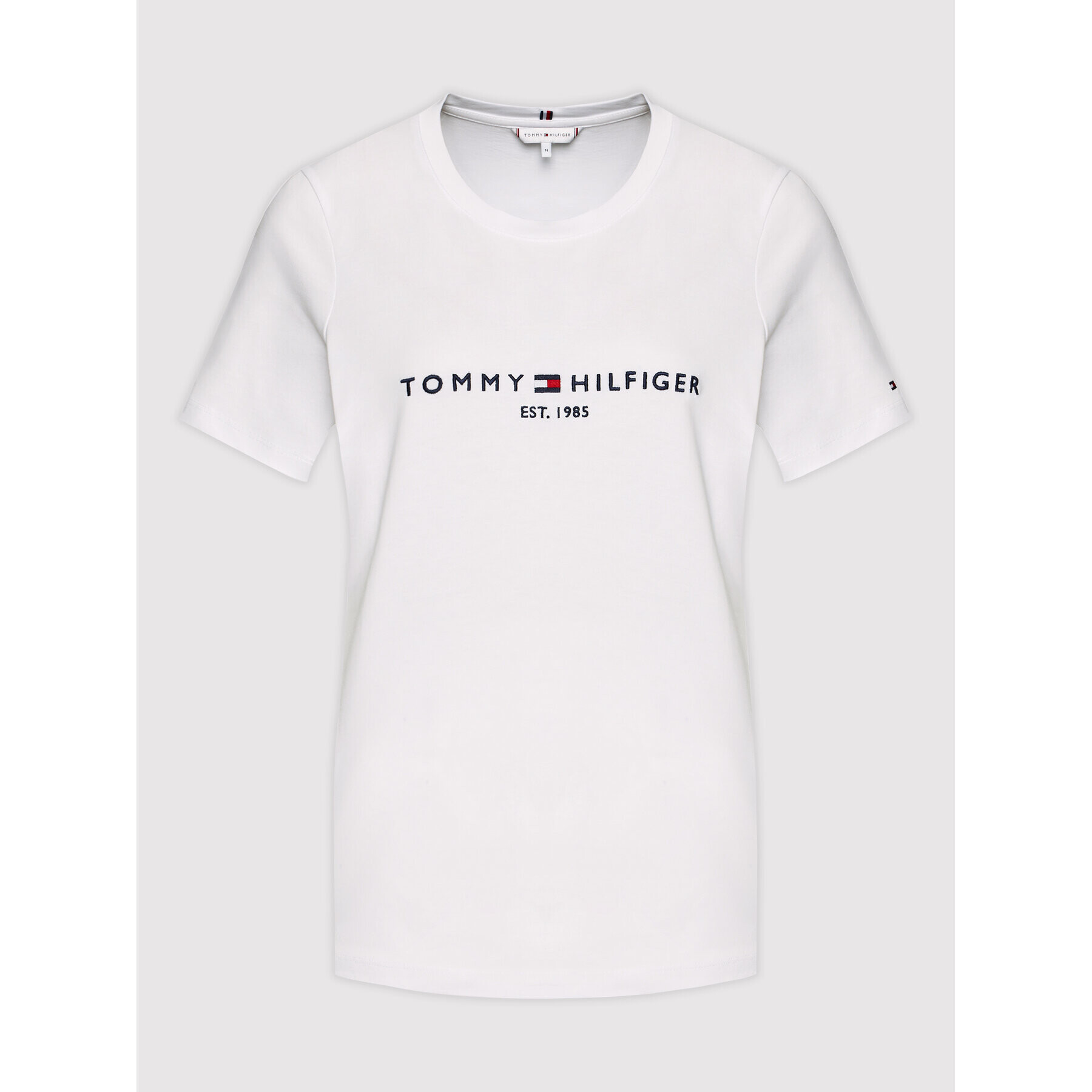 Tommy Hilfiger Тишърт Heritage C-Nk WW0WW31999 Бял Regular Fit - Pepit.bg