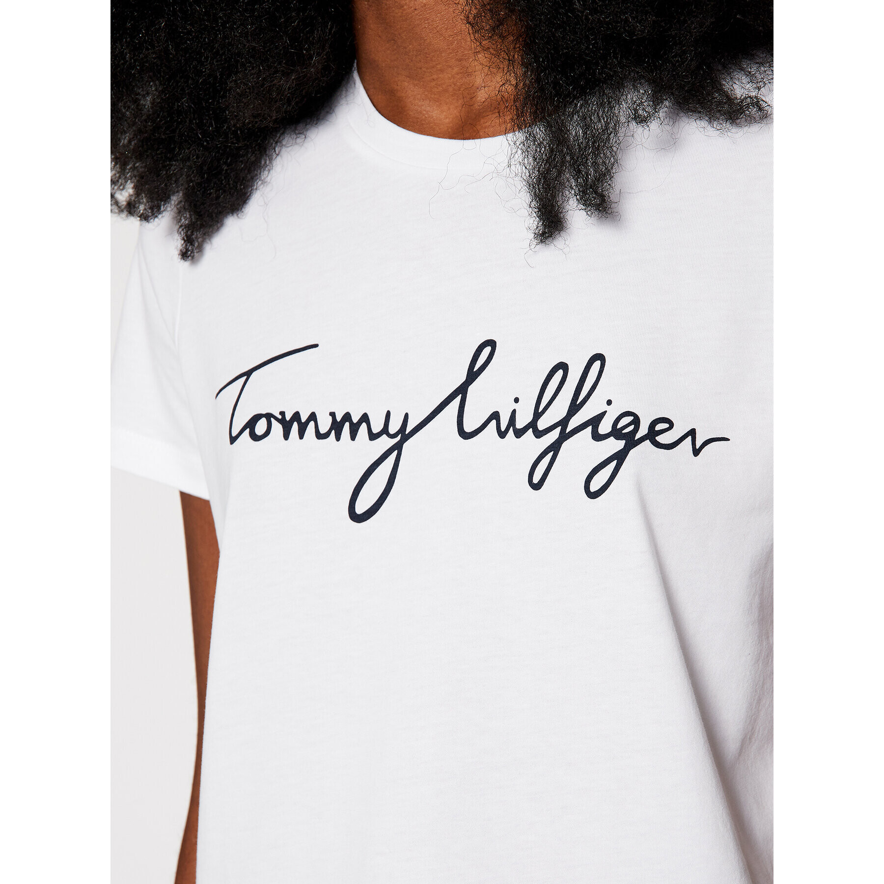 Tommy Hilfiger Тишърт Heritage Crew Neck Graphic Tee WW0WW24967 Бял Regular Fit - Pepit.bg