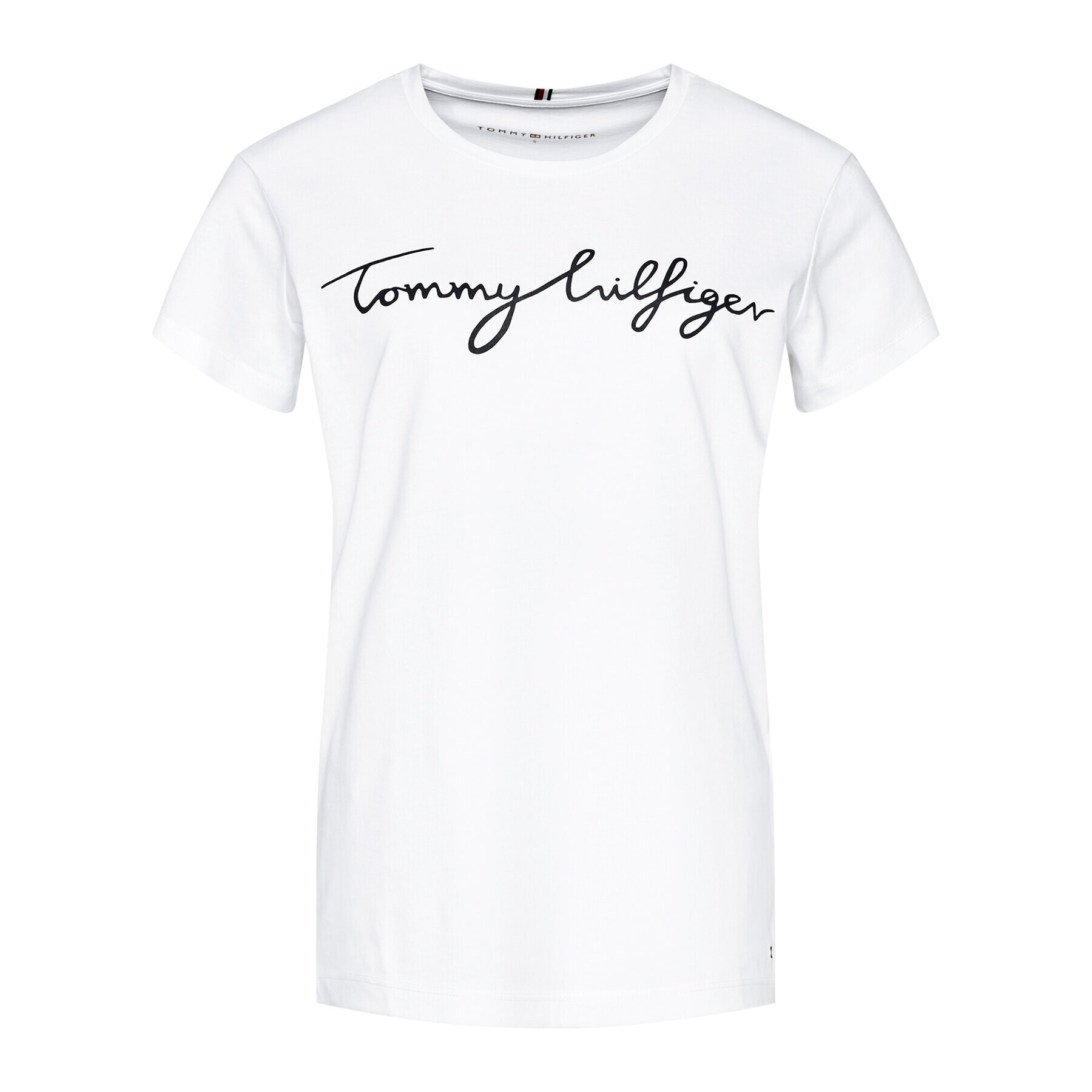 Tommy Hilfiger Тишърт Heritage Crew Neck Graphic Tee WW0WW24967 Бял Regular Fit - Pepit.bg