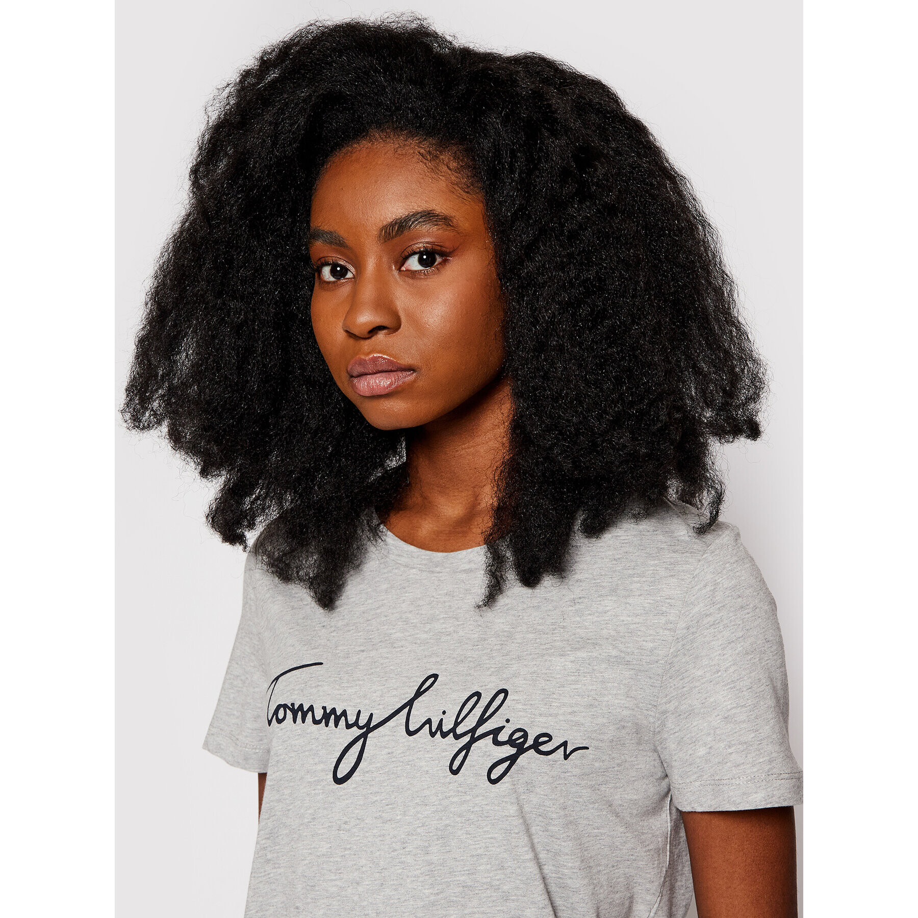 Tommy Hilfiger Тишърт Heritage Graphic WW0WW24967 Сив Regular Fit - Pepit.bg