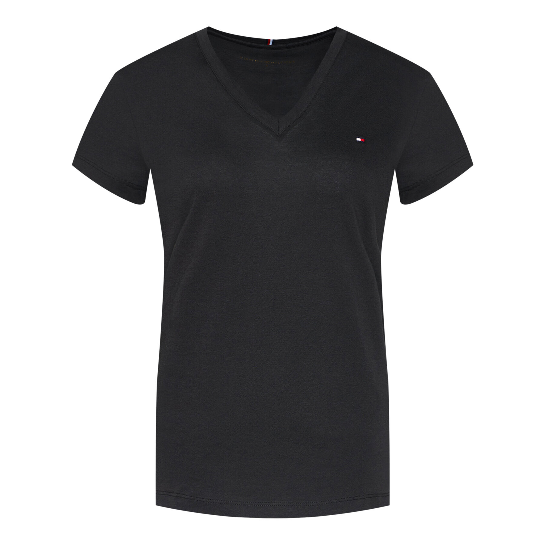 Tommy Hilfiger Тишърт Heritage Tee WW0WW24969 Черен Regular Fit - Pepit.bg