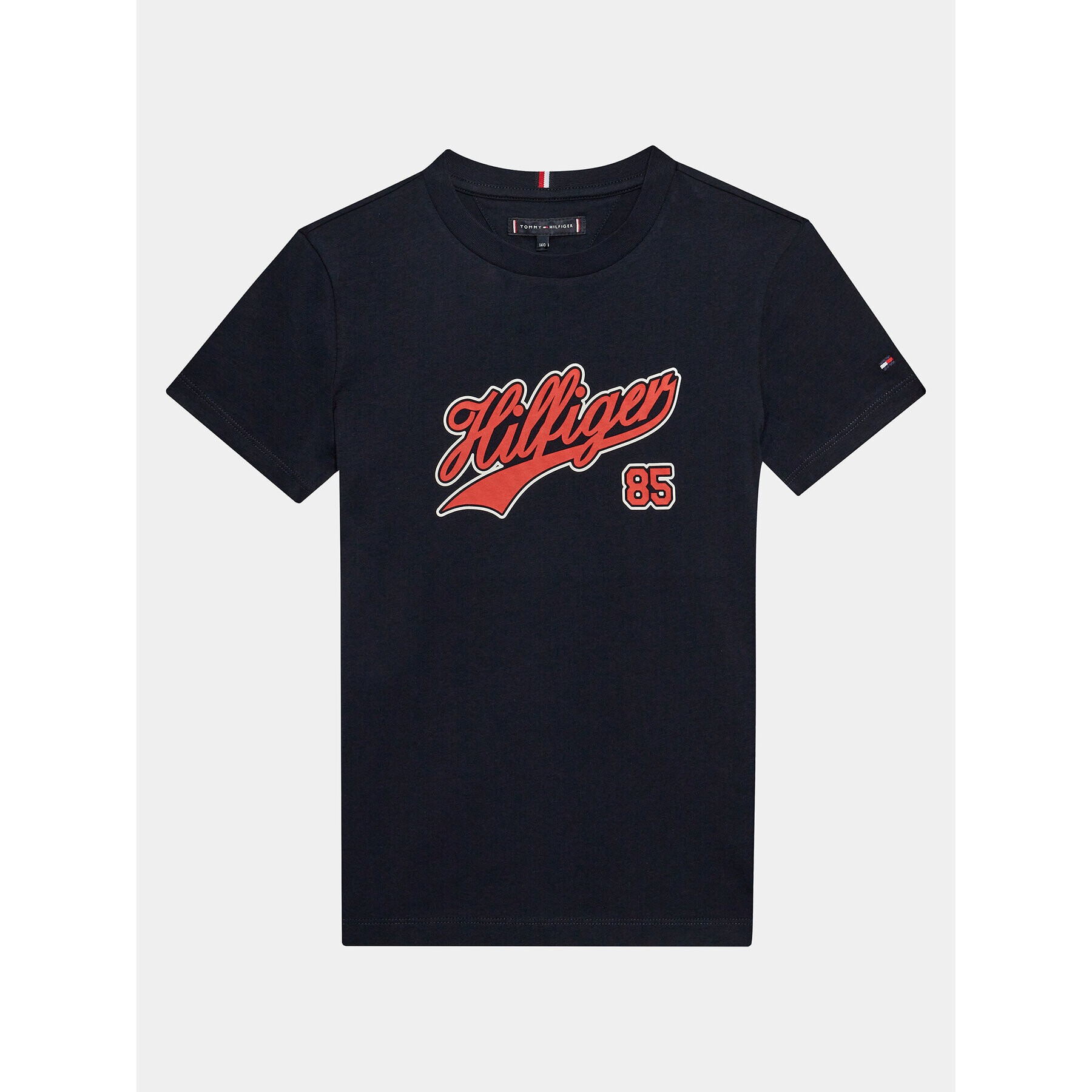 Tommy Hilfiger Тишърт Hilfiger Script Tee S/S KB0KB08679 Син Regular Fit - Pepit.bg